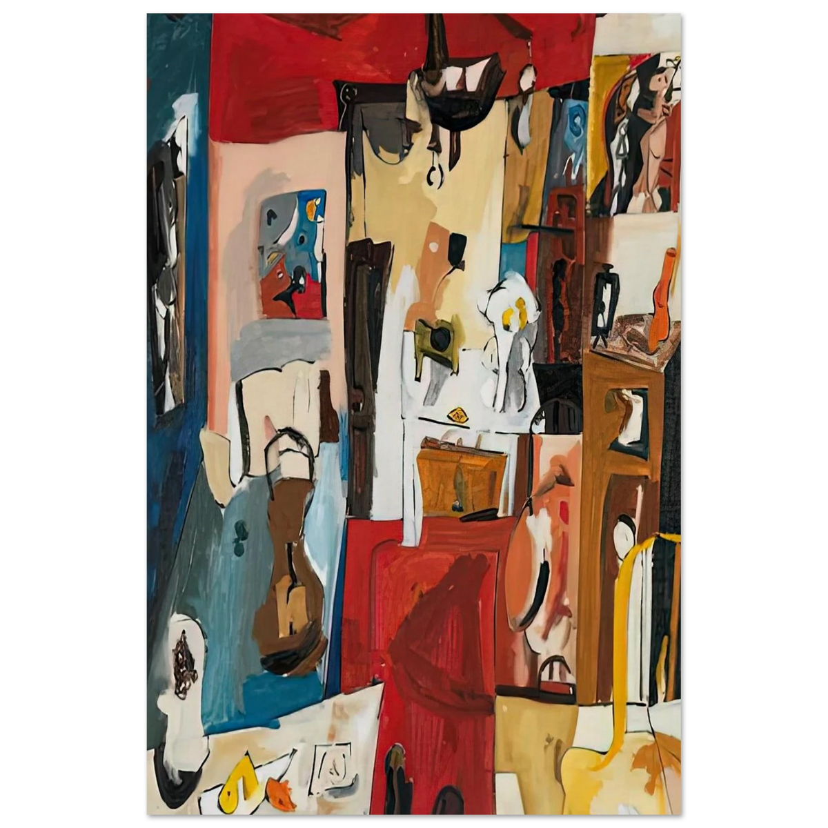 21st Street Studio, 1950- Poster | Helen Frankenthaler Poster | Frankenthaler Helen