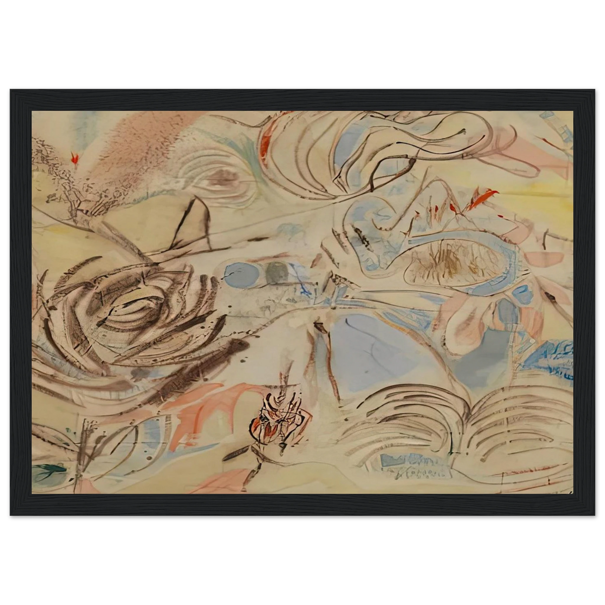10 29 52, 1952- Framed Poster | Helen Frankenthaler Framed Prints Wall Art | Frankenthaler Helen