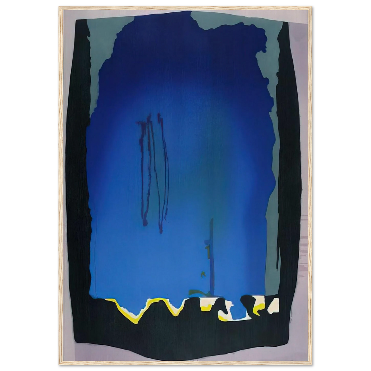 Freefall - 1992 Framed Poster | Helen Frankenthaler Framed Prints Wall Art | Frankenthaler Helen