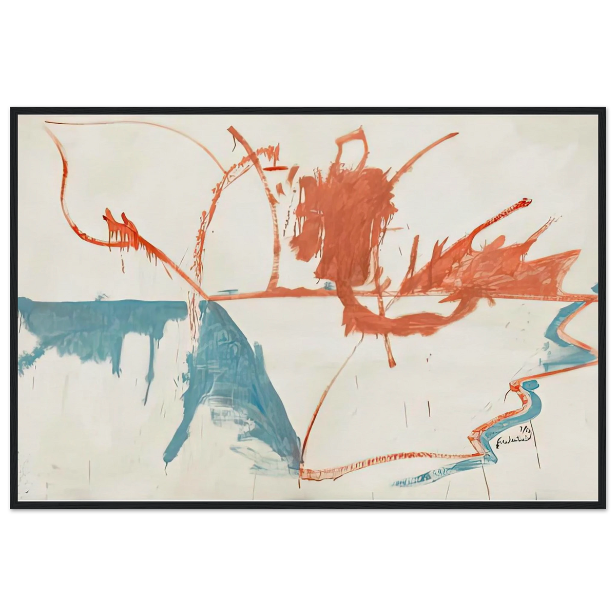 French Horizon, 1958- Framed Poster | Helen Frankenthaler Framed Prints Wall Art | Frankenthaler Helen