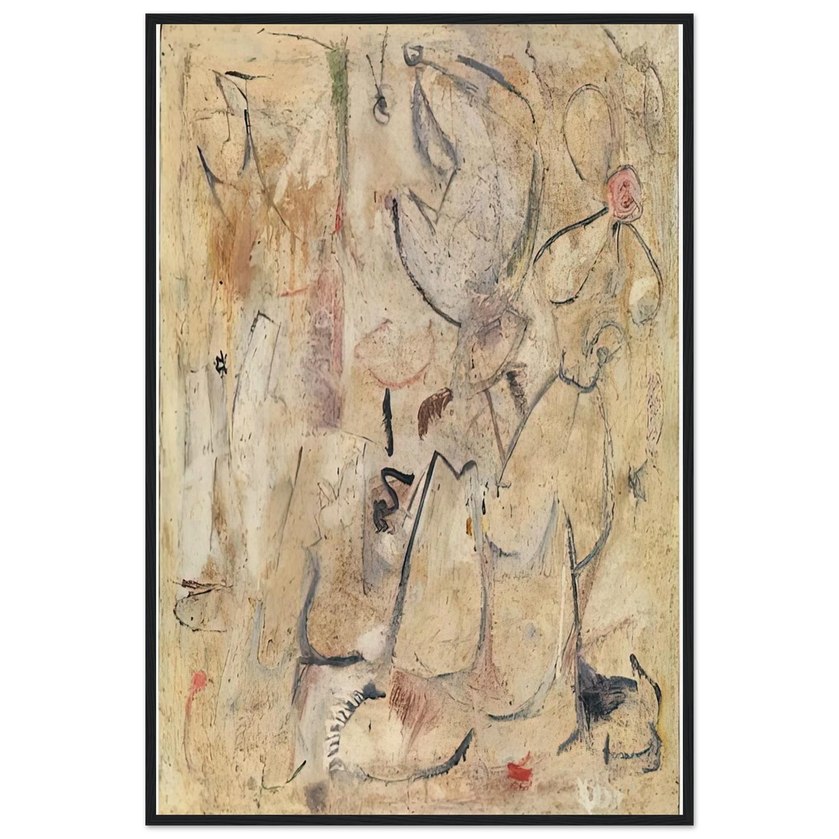 Beach, 1950- Framed Poster | Helen Frankenthaler Framed Prints Wall Art | Frankenthaler Helen