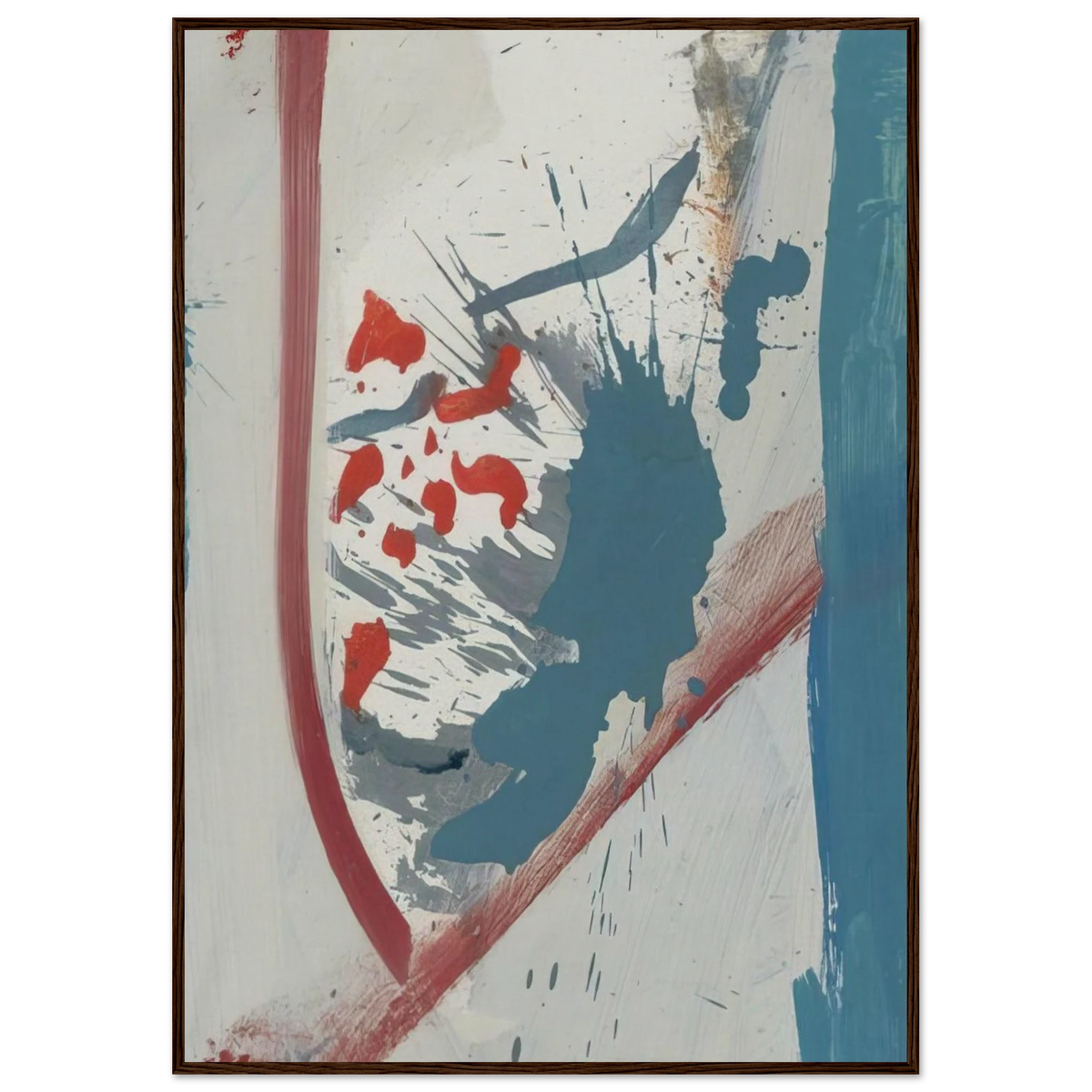 Untitled - 1960 Framed Poster | Helen Frankenthaler Framed Prints Wall Art | Frankenthaler Helen