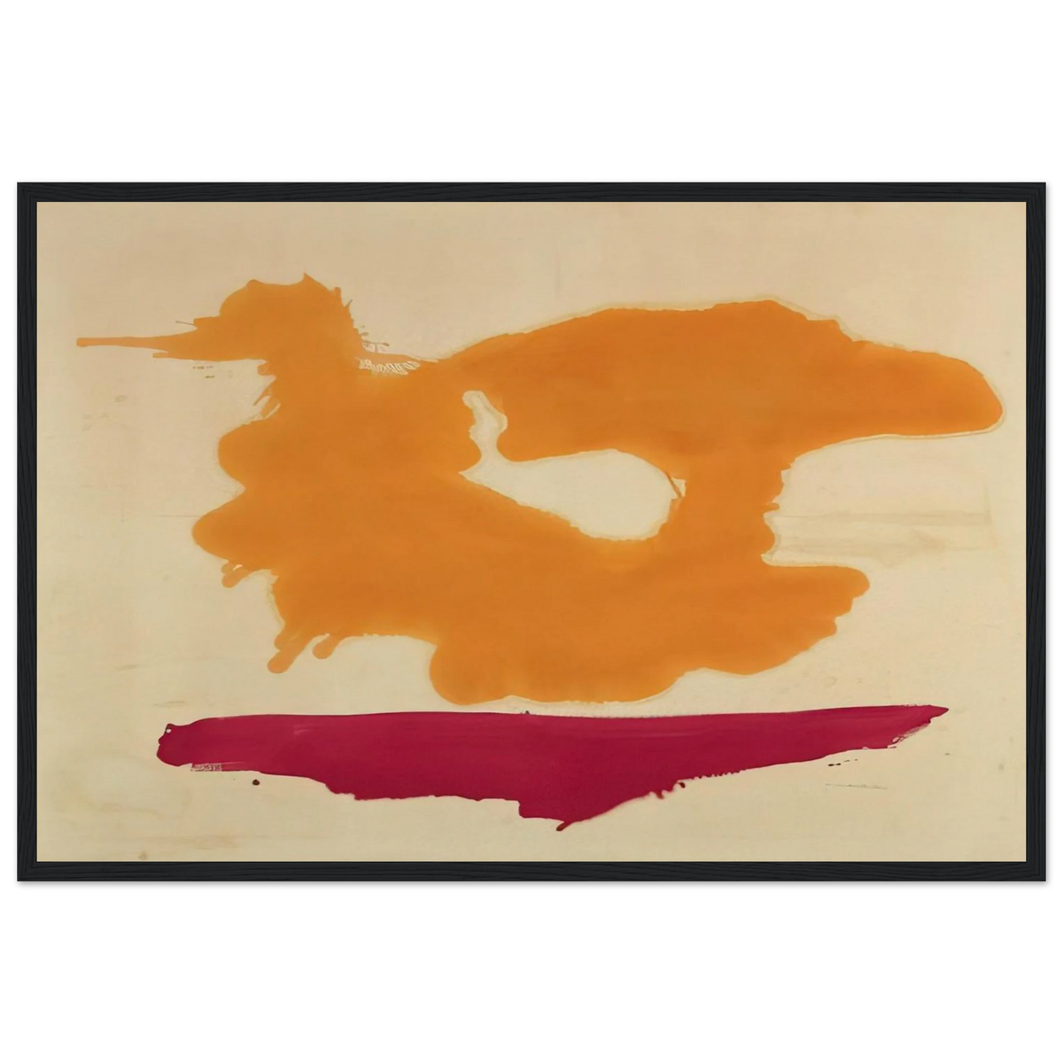Only Orange - 1963 Framed Poster | Helen Frankenthaler Framed Prints Wall Art | Frankenthaler Helen