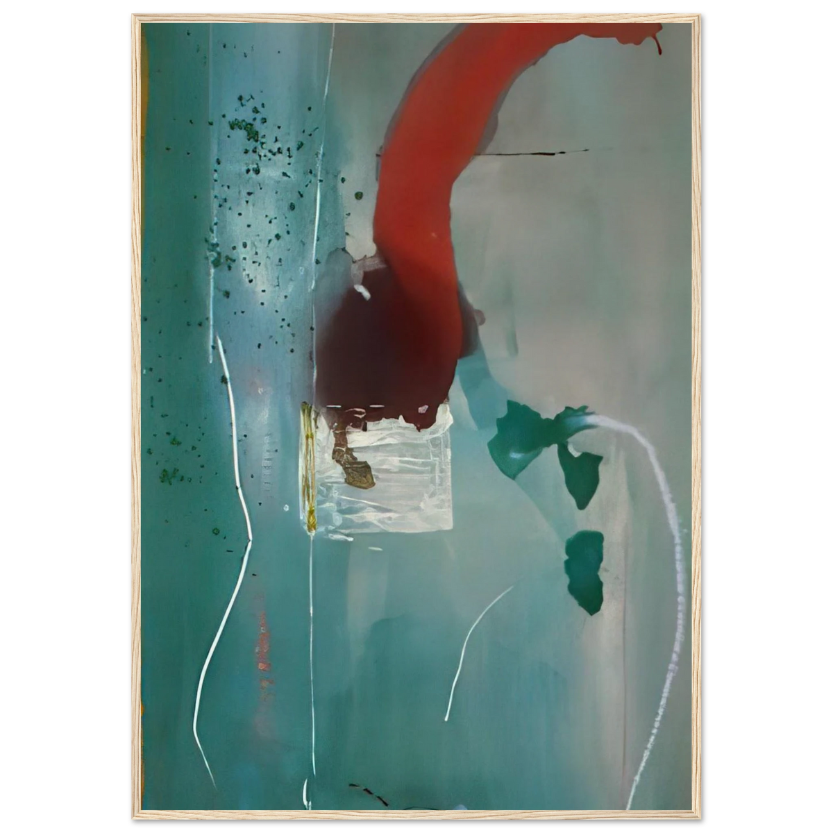 Square One - 1985 Framed Poster | Helen Frankenthaler Framed Prints Wall Art | Frankenthaler Helen