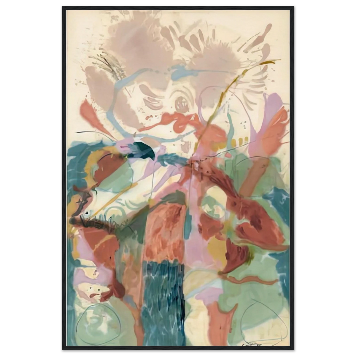 Jacob's Ladder, 1957- Framed Poster | Helen Frankenthaler Framed Prints Wall Art | Frankenthaler Helen
