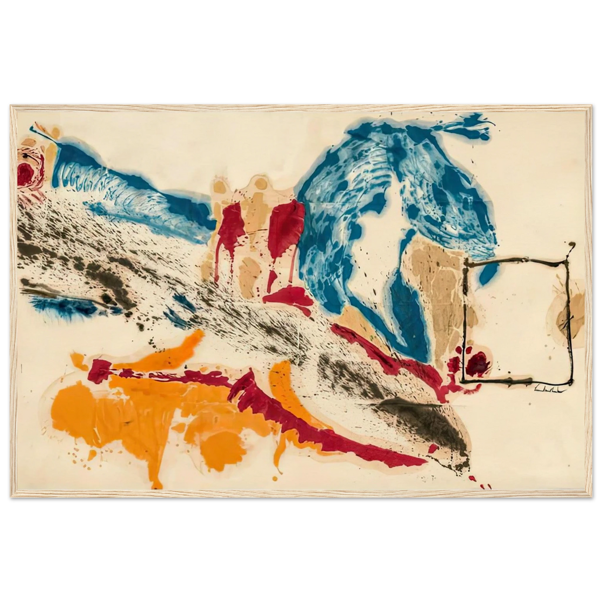 Alassio, 1960- Framed Poster | Helen Frankenthaler Framed Prints Wall Art | Frankenthaler Helen