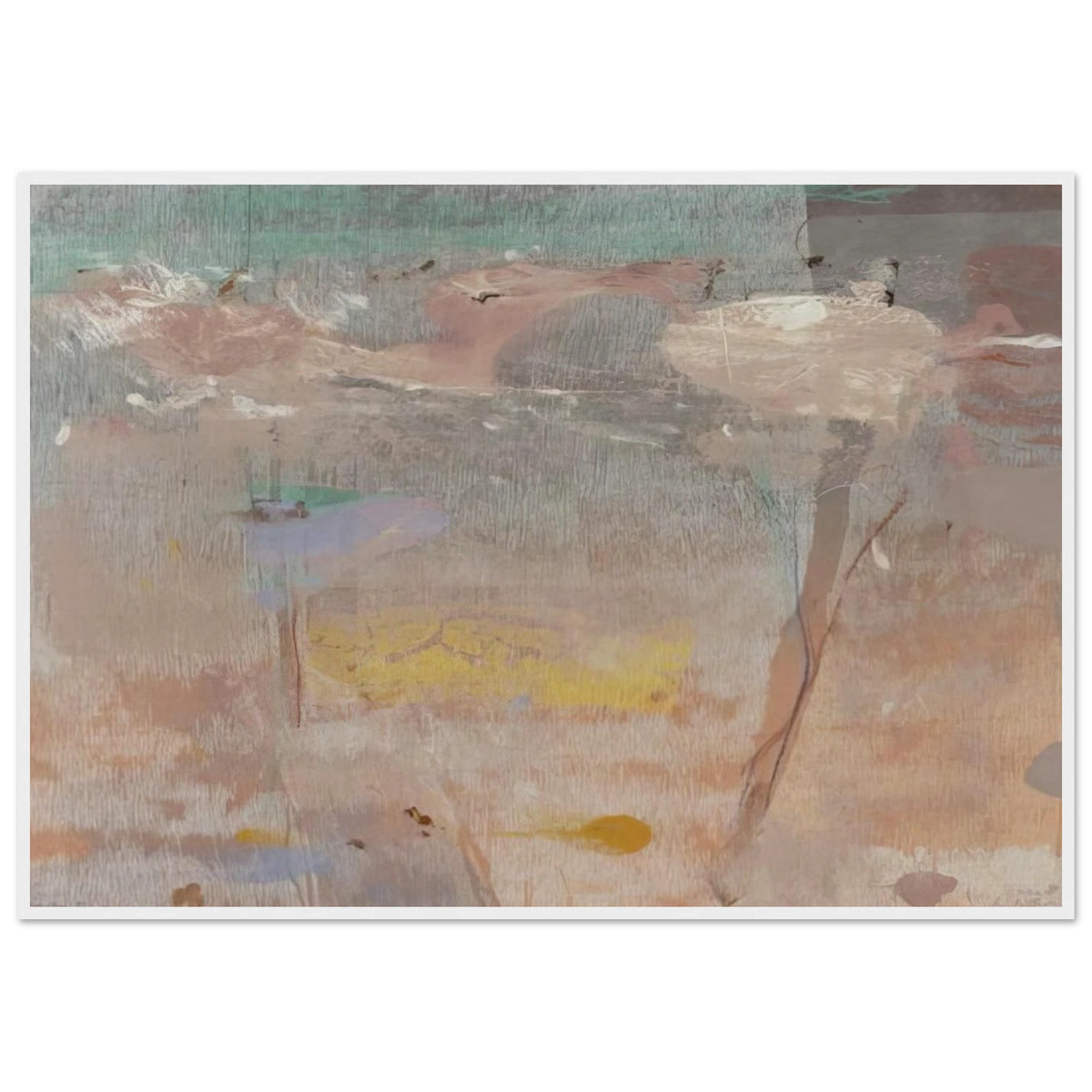 Monotype I - 1981 Framed Poster | Helen Frankenthaler Framed Prints Wall Art | Frankenthaler Helen