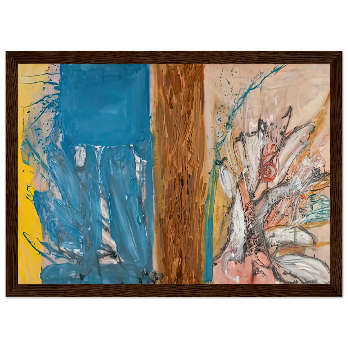 The Façade, 1954- Framed Poster | Helen Frankenthaler Framed Prints Wall Art | Frankenthaler Helen