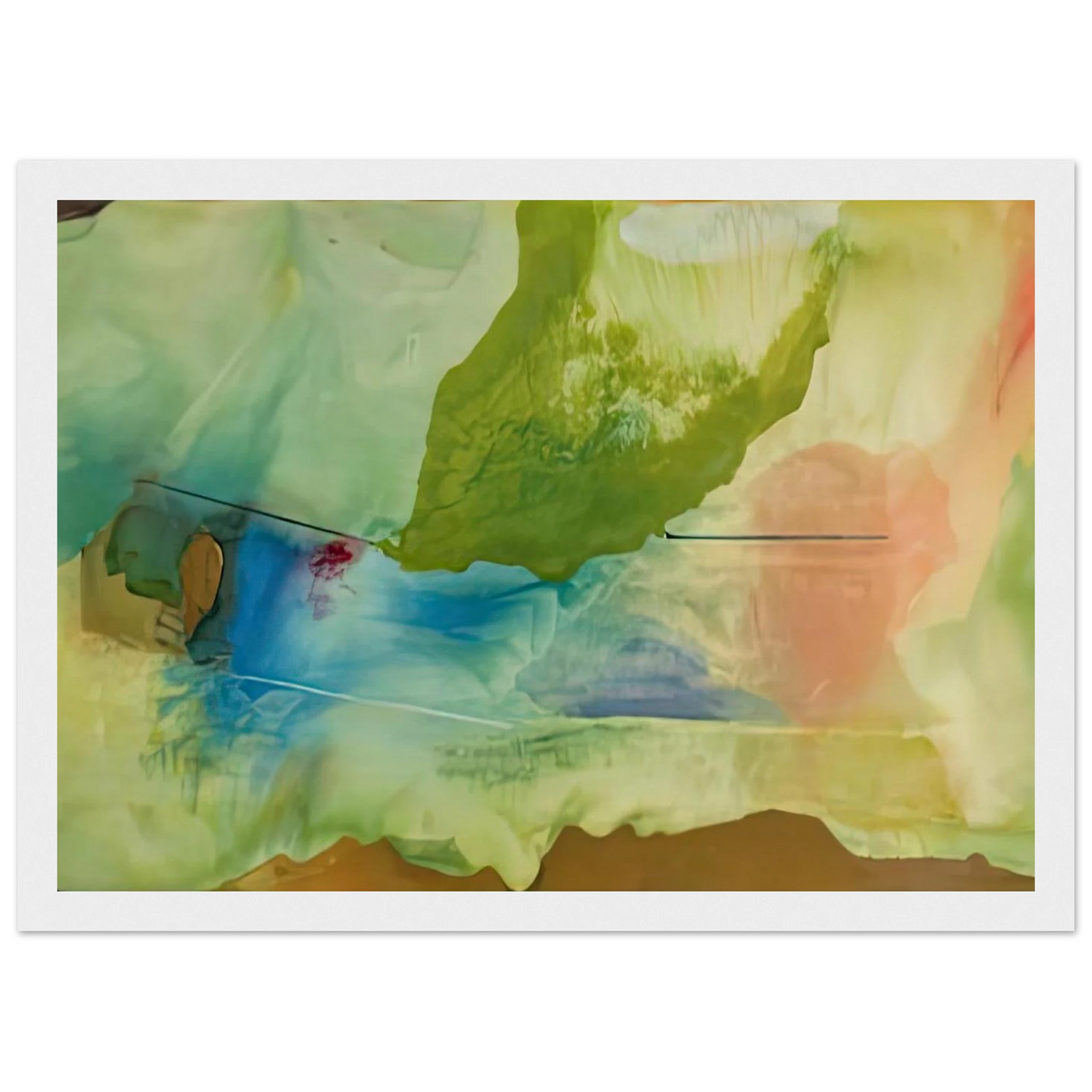 Hint from Bassano, 1973- Framed Poster | Helen Frankenthaler Framed Prints Wall Art | Frankenthaler Helen