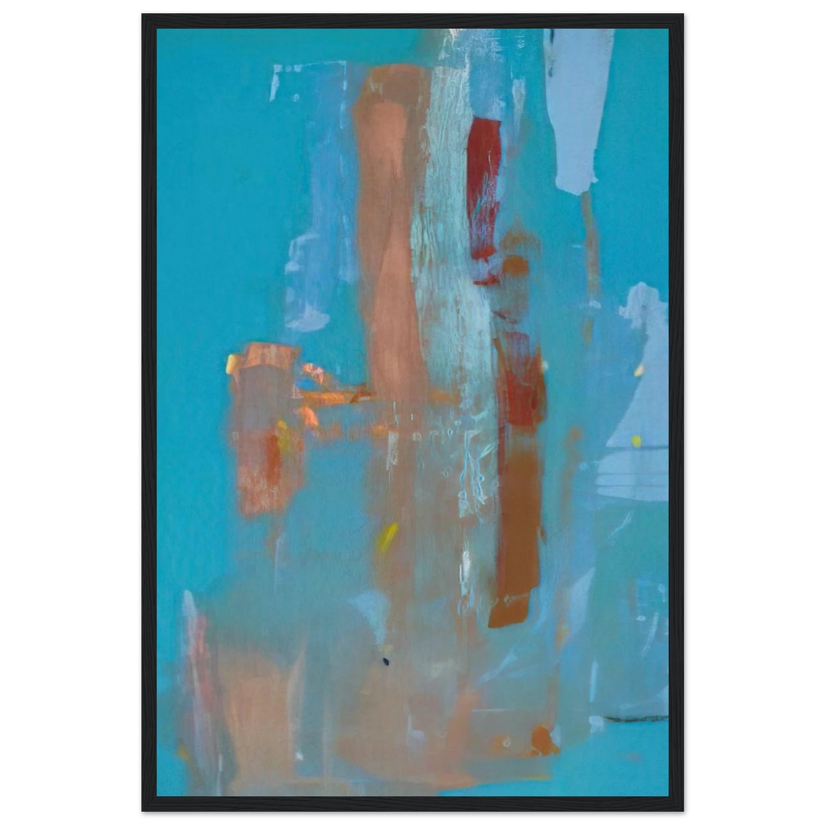 In on Blue - 1976 Framed Poster | Helen Frankenthaler Framed Prints Wall Art | Frankenthaler Helen