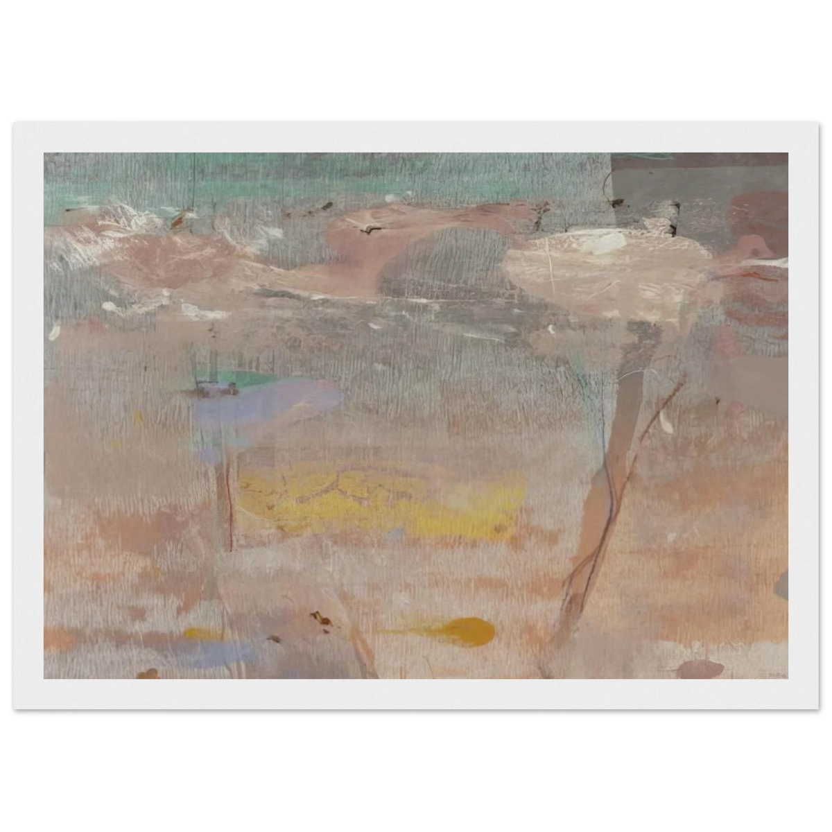 Monotype I - 1981 Framed Poster | Helen Frankenthaler Framed Prints Wall Art | Frankenthaler Helen