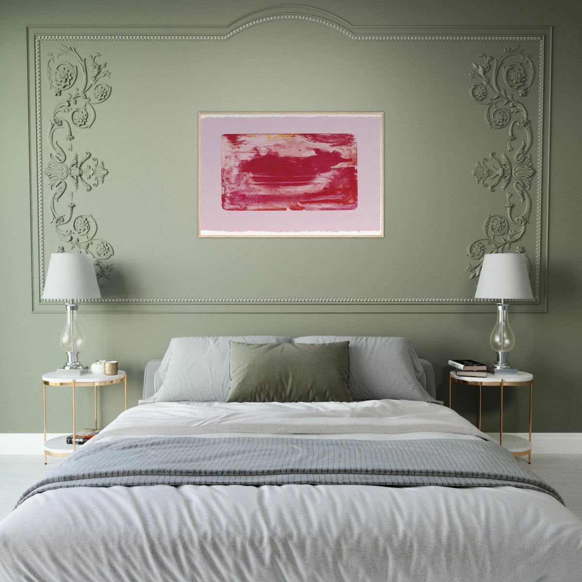 The Red Sea - 1982 Framed Poster | Helen Frankenthaler Framed Prints Wall Art | Frankenthaler Helen