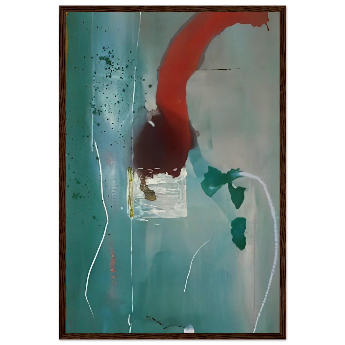 Square One - 1985 Framed Poster | Helen Frankenthaler Framed Prints Wall Art | Frankenthaler Helen