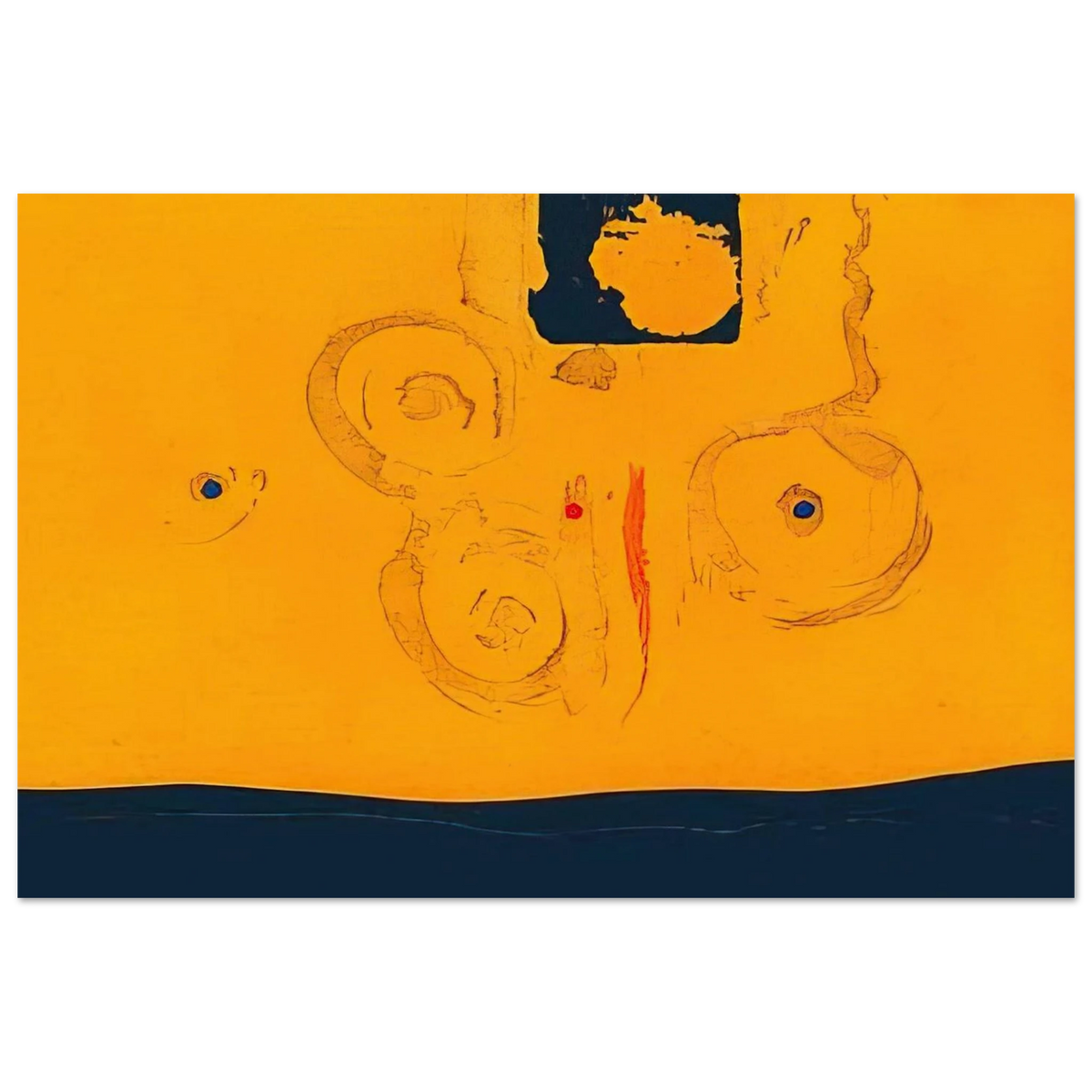 Plaza Real - 1988 Poster | Helen Frankenthaler Poster | Frankenthaler Helen