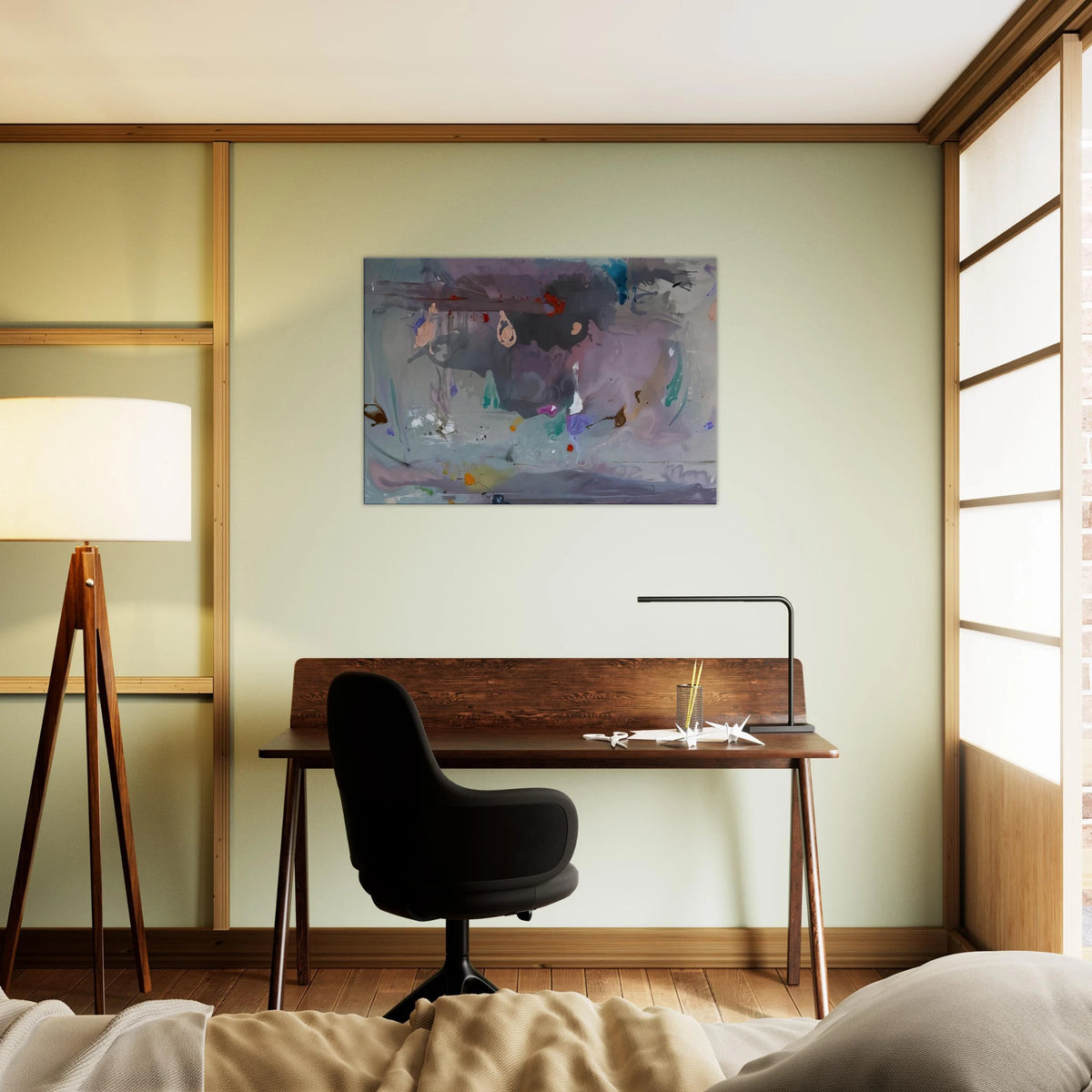 Grey Fireworks - 2000 Canvas | Helen Frankenthaler Canvas | Frankenthaler Helen
