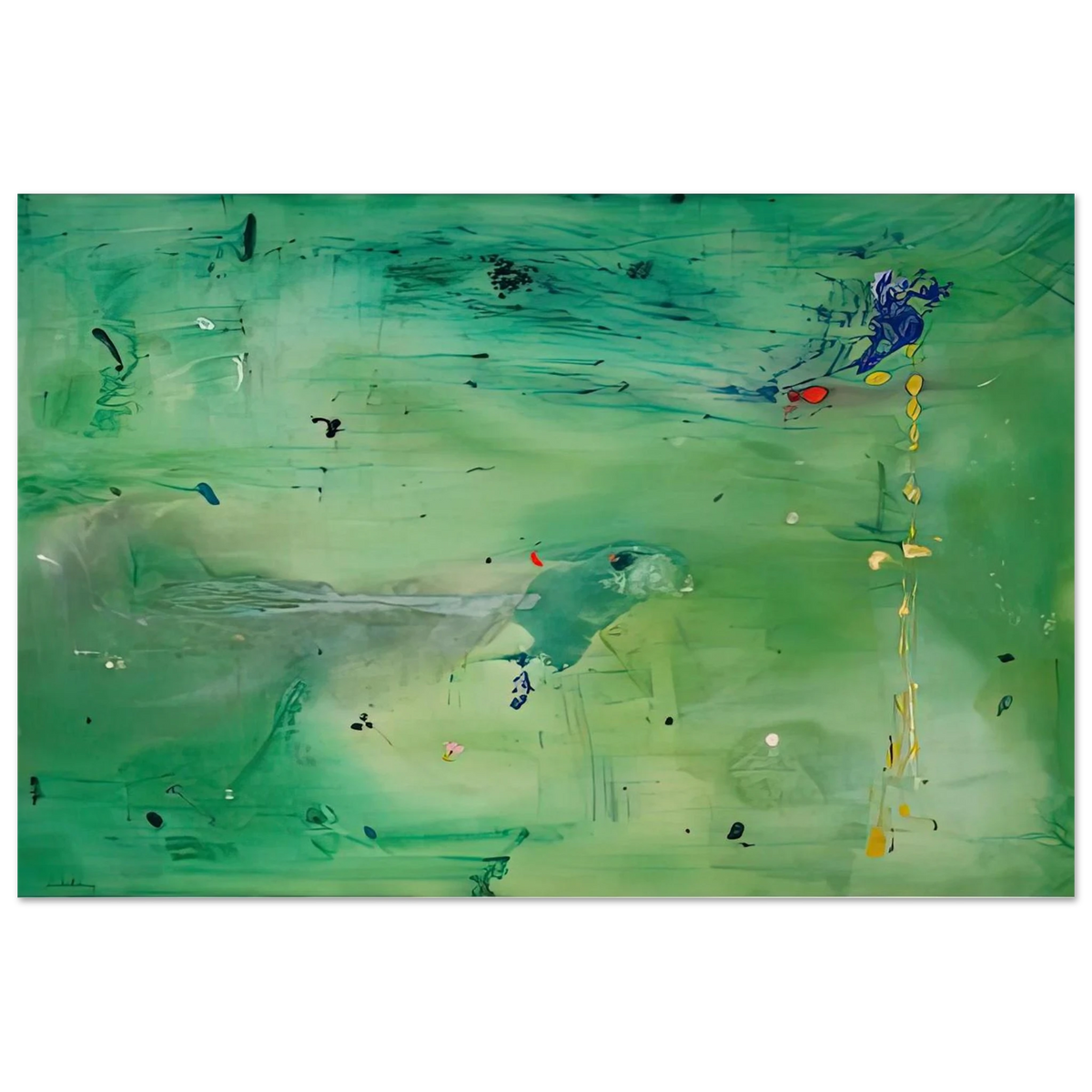 A Green Thought in a Green Shade, 1981- Poster | Helen Frankenthaler Poster | Frankenthaler Helen