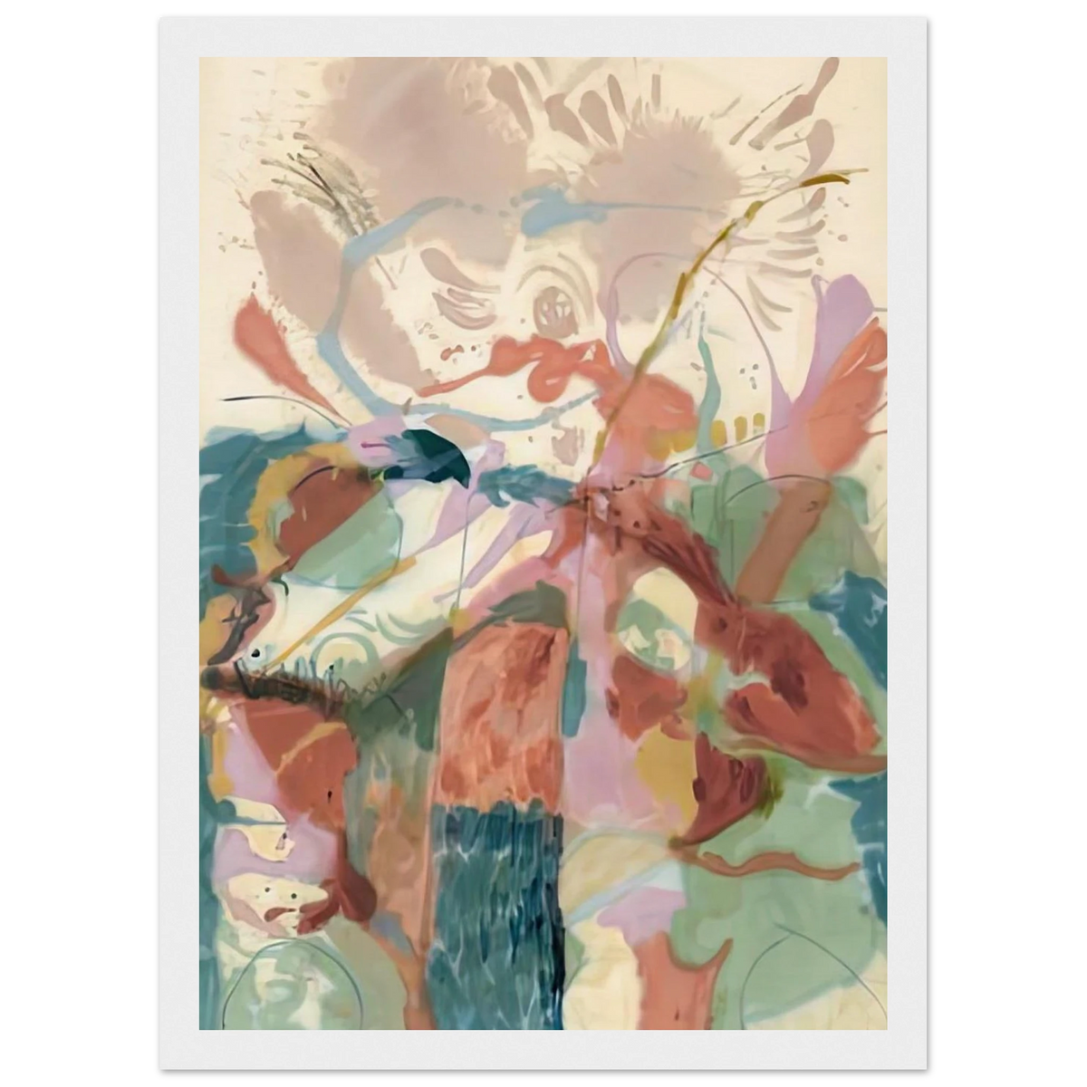 Jacob's Ladder, 1957- Framed Poster | Helen Frankenthaler Framed Prints Wall Art | Frankenthaler Helen