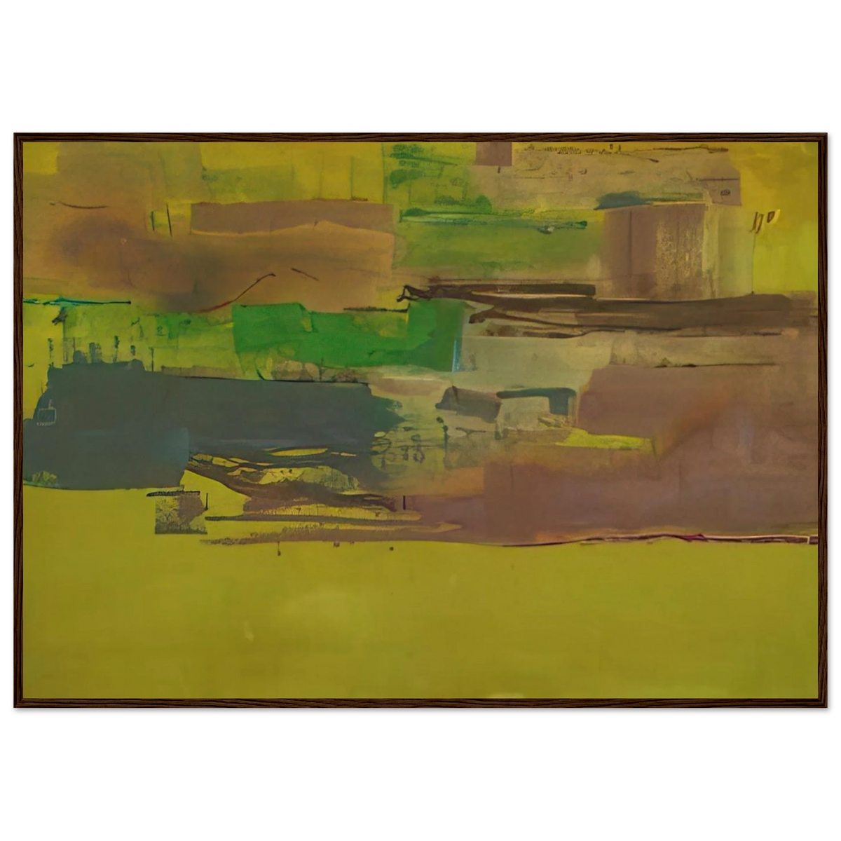 August Deep - 1978 Framed Poster | Helen Frankenthaler Framed Prints Wall Art | Frankenthaler Helen
