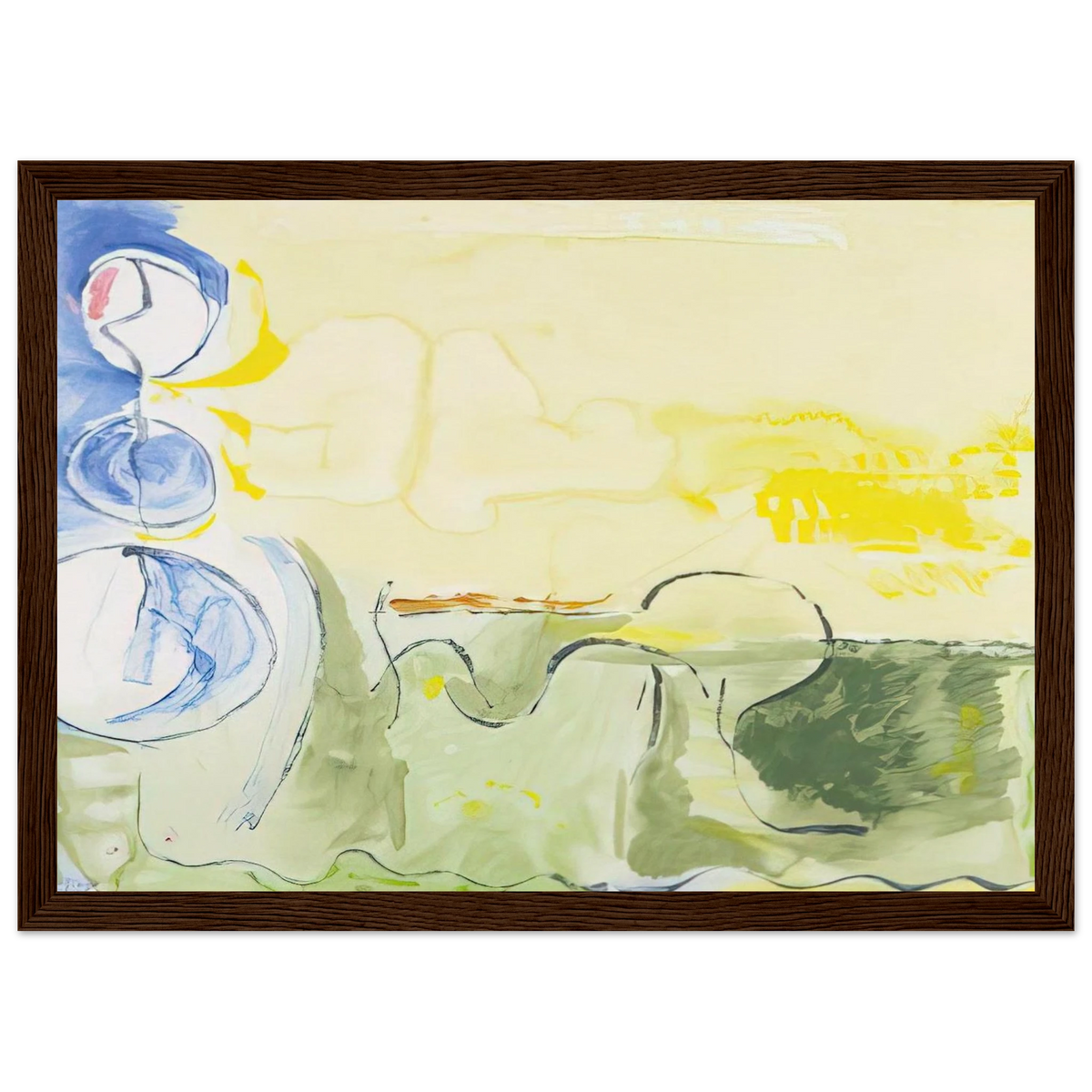 Flotilla - 2006 Framed Poster | Helen Frankenthaler Framed Prints Wall Art | Frankenthaler Helen