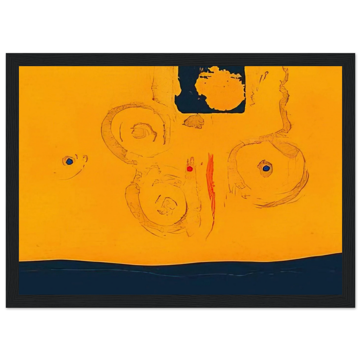 Plaza Real - 1988 Framed Poster | Helen Frankenthaler Framed Prints Wall Art | Frankenthaler Helen