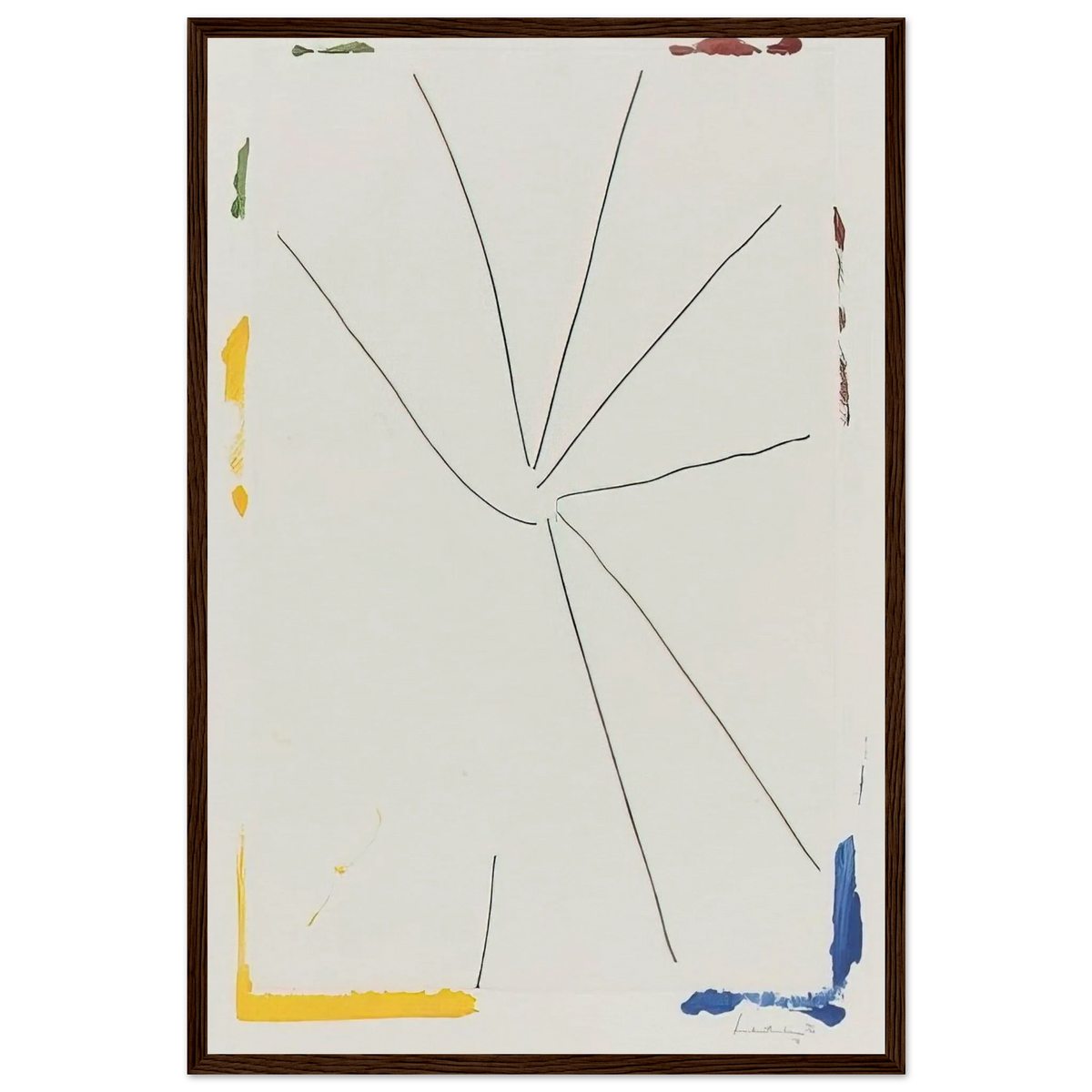 Free Wheeling - 1971 Framed Poster | Helen Frankenthaler Framed Prints Wall Art | Frankenthaler Helen