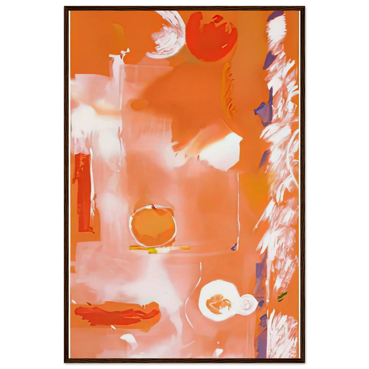 Seeing the Moon on a Hot Summer Day, 1987- Framed Poster | Helen Frankenthaler Framed Prints Wall Art | Frankenthaler Helen