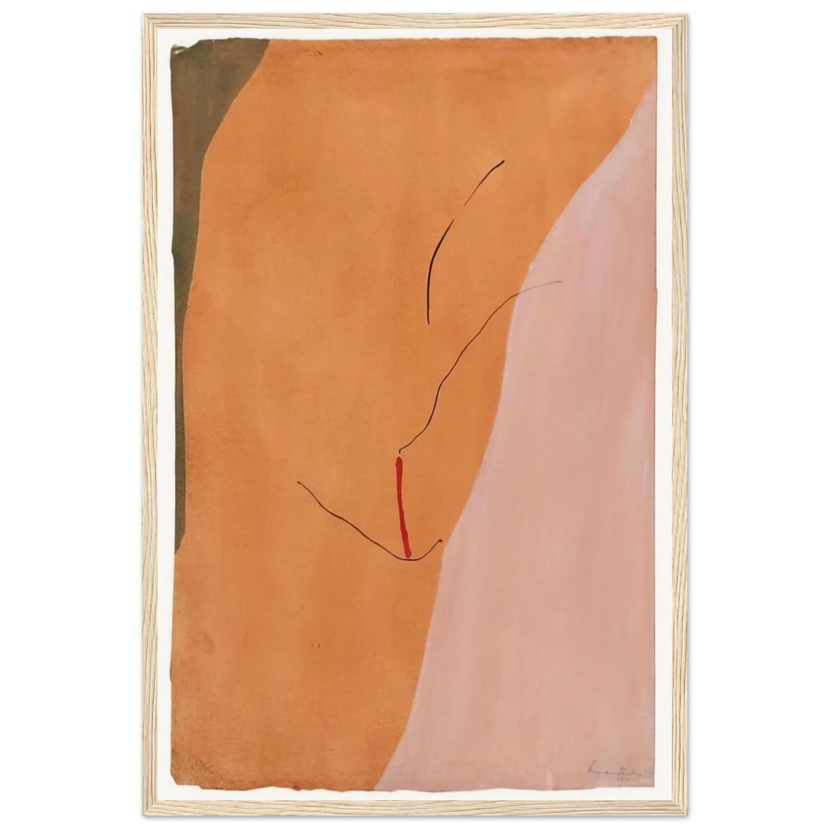 Sanguine Mood - 1971 Framed Poster | Helen Frankenthaler Framed Prints Wall Art | Frankenthaler Helen