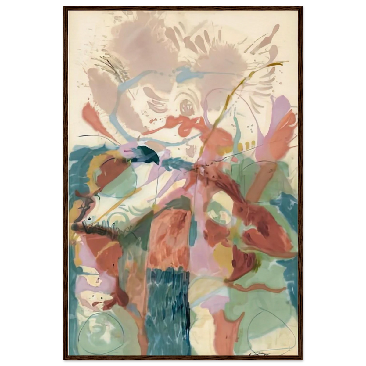 Jacob's Ladder, 1957- Framed Poster | Helen Frankenthaler Framed Prints Wall Art | Frankenthaler Helen
