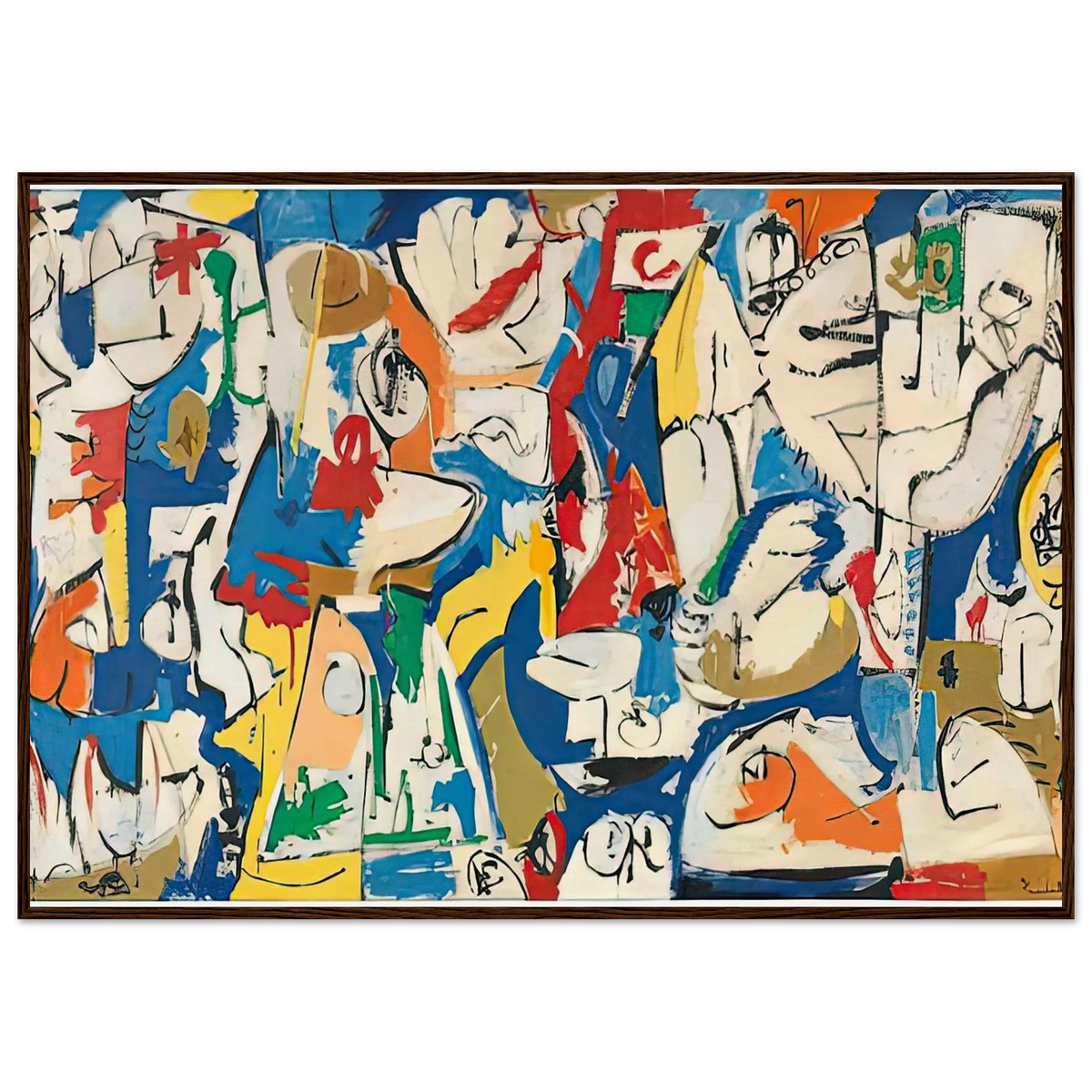 The Jugglers, 1951- Framed Poster | Helen Frankenthaler Framed Prints Wall Art | Frankenthaler Helen
