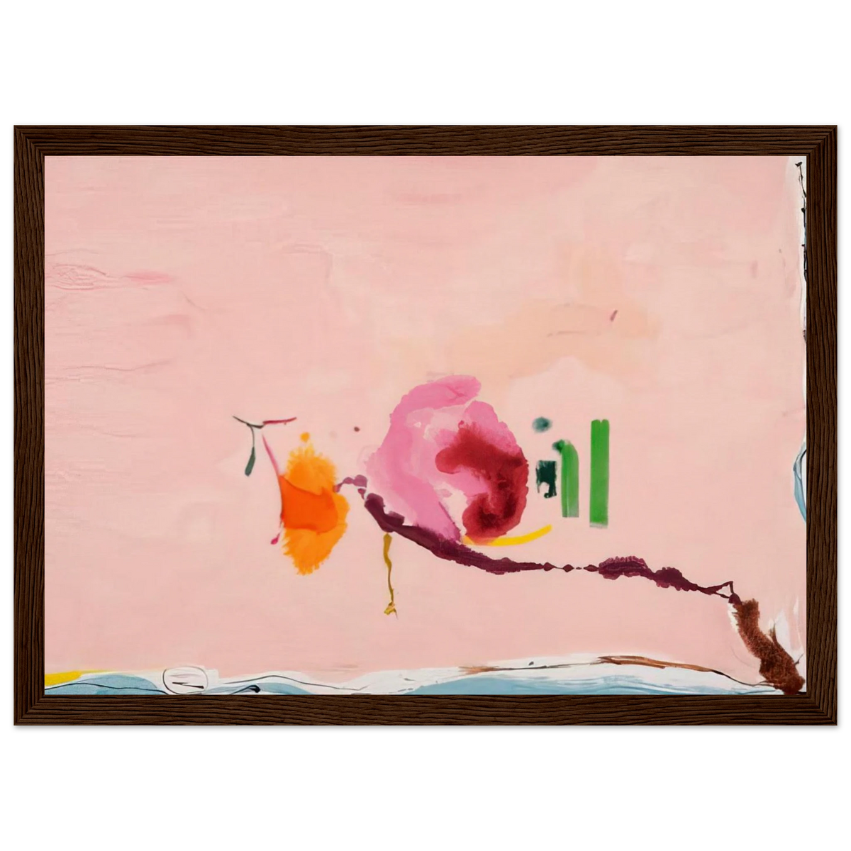 Flirt - 1995 Framed Poster | Helen Frankenthaler Framed Prints Wall Art | Frankenthaler Helen