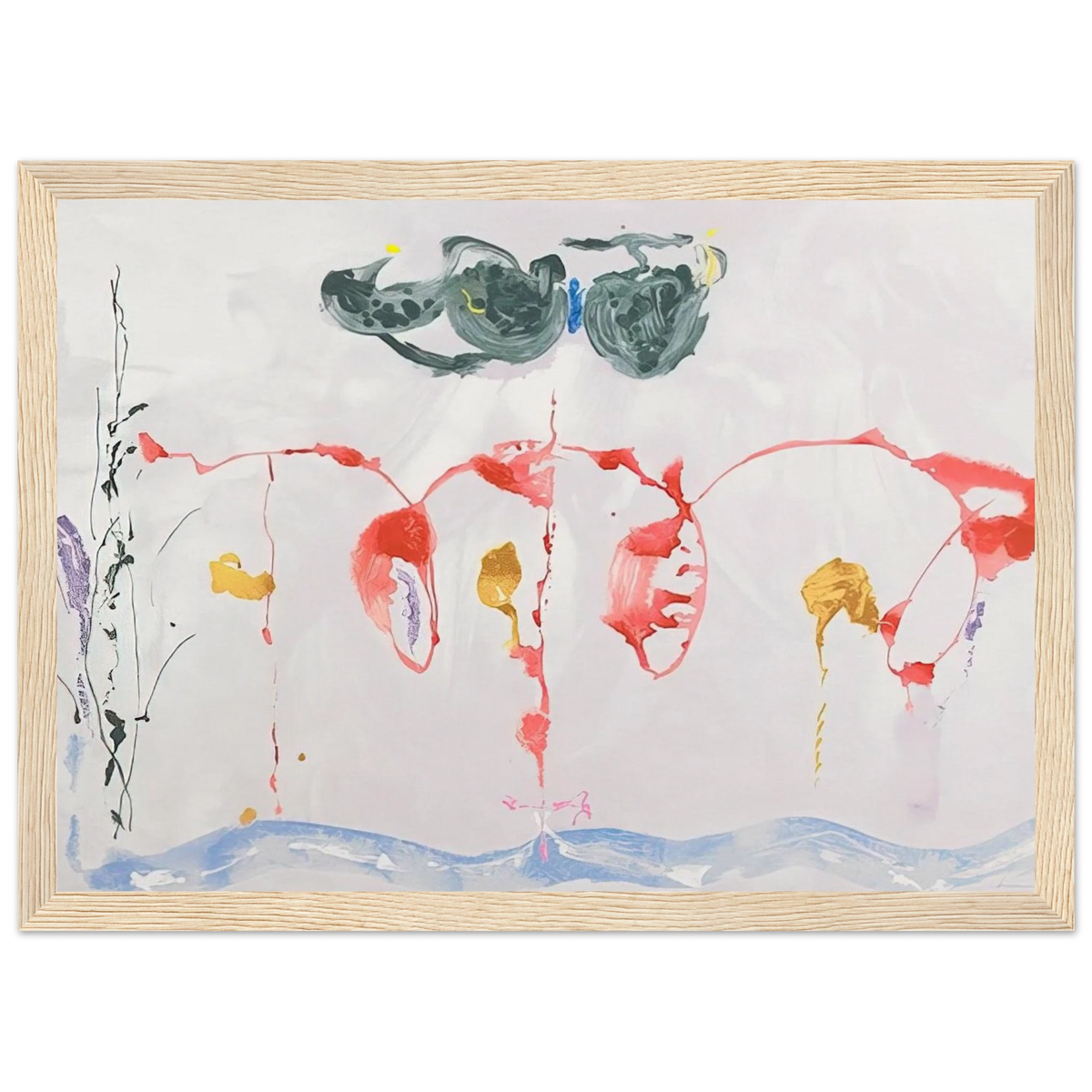 Aerie - 2009 Framed Poster | Helen Frankenthaler Framed Prints Wall Art | Frankenthaler Helen