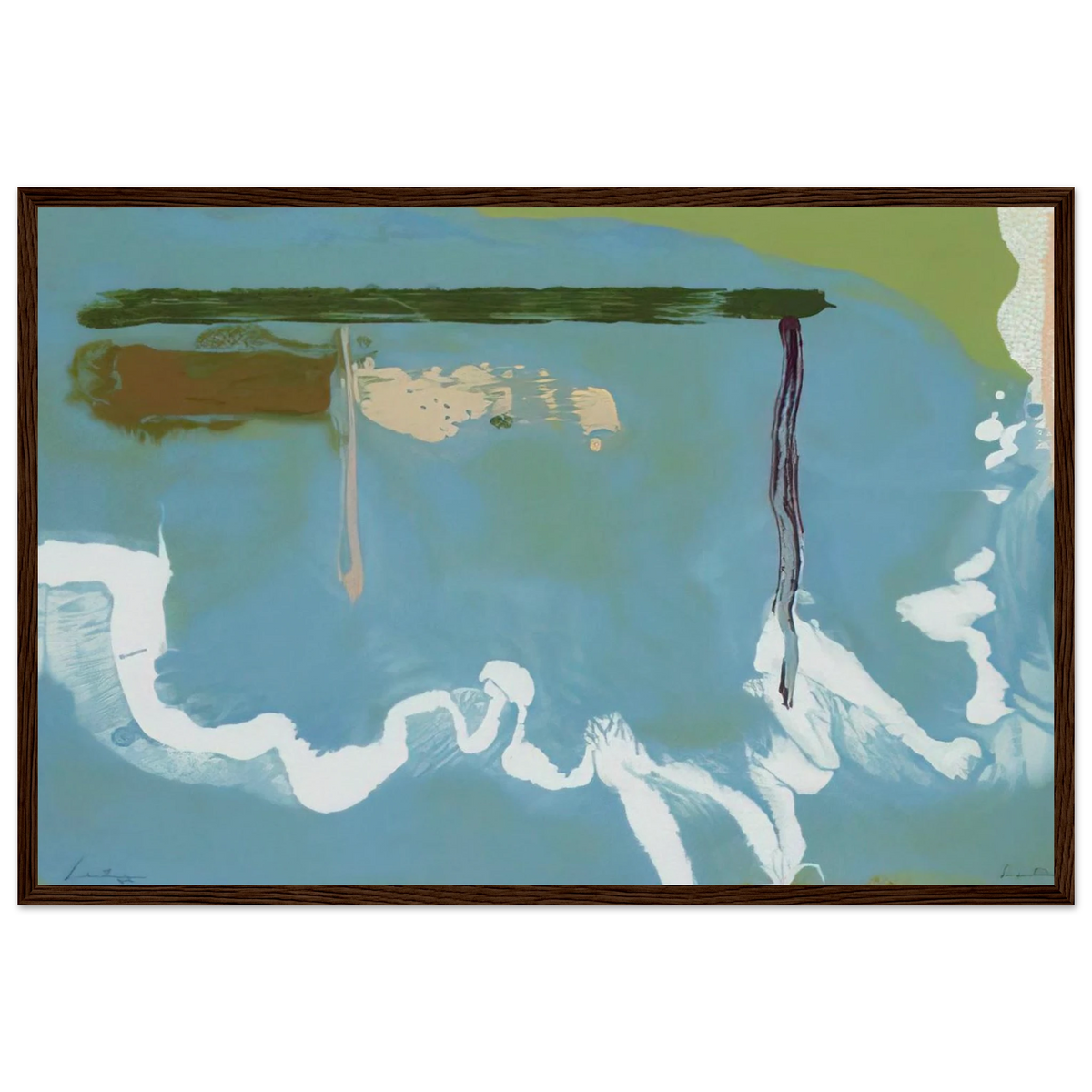 Skywriting - 1997 Framed Poster | Helen Frankenthaler Framed Prints Wall Art | Frankenthaler Helen