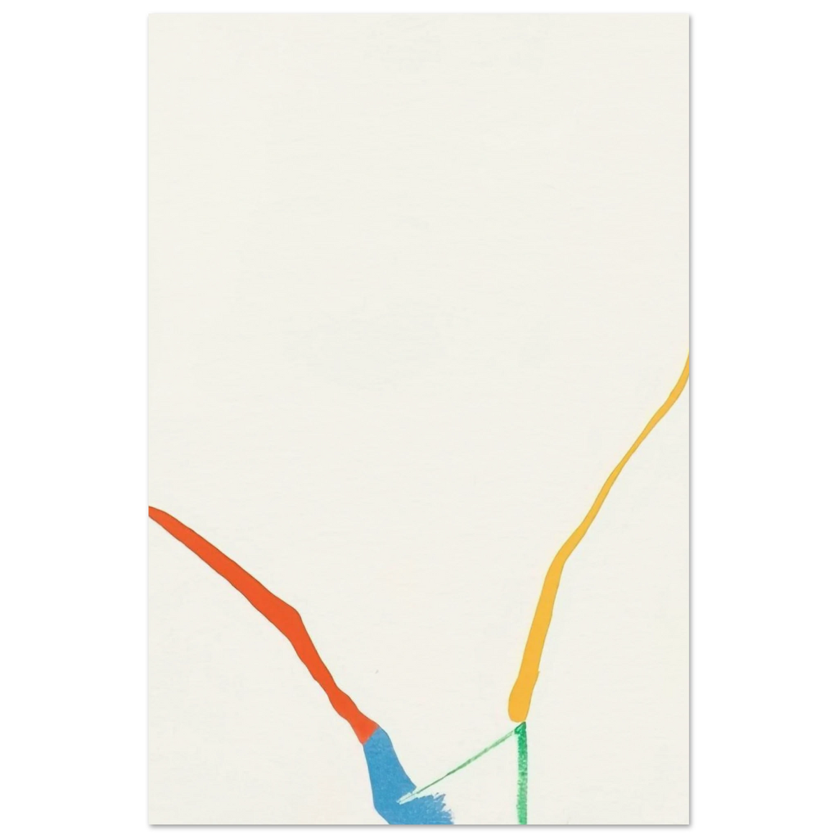 What Red Lines Can Do - 1970 Poster | Helen Frankenthaler Poster | Frankenthaler Helen