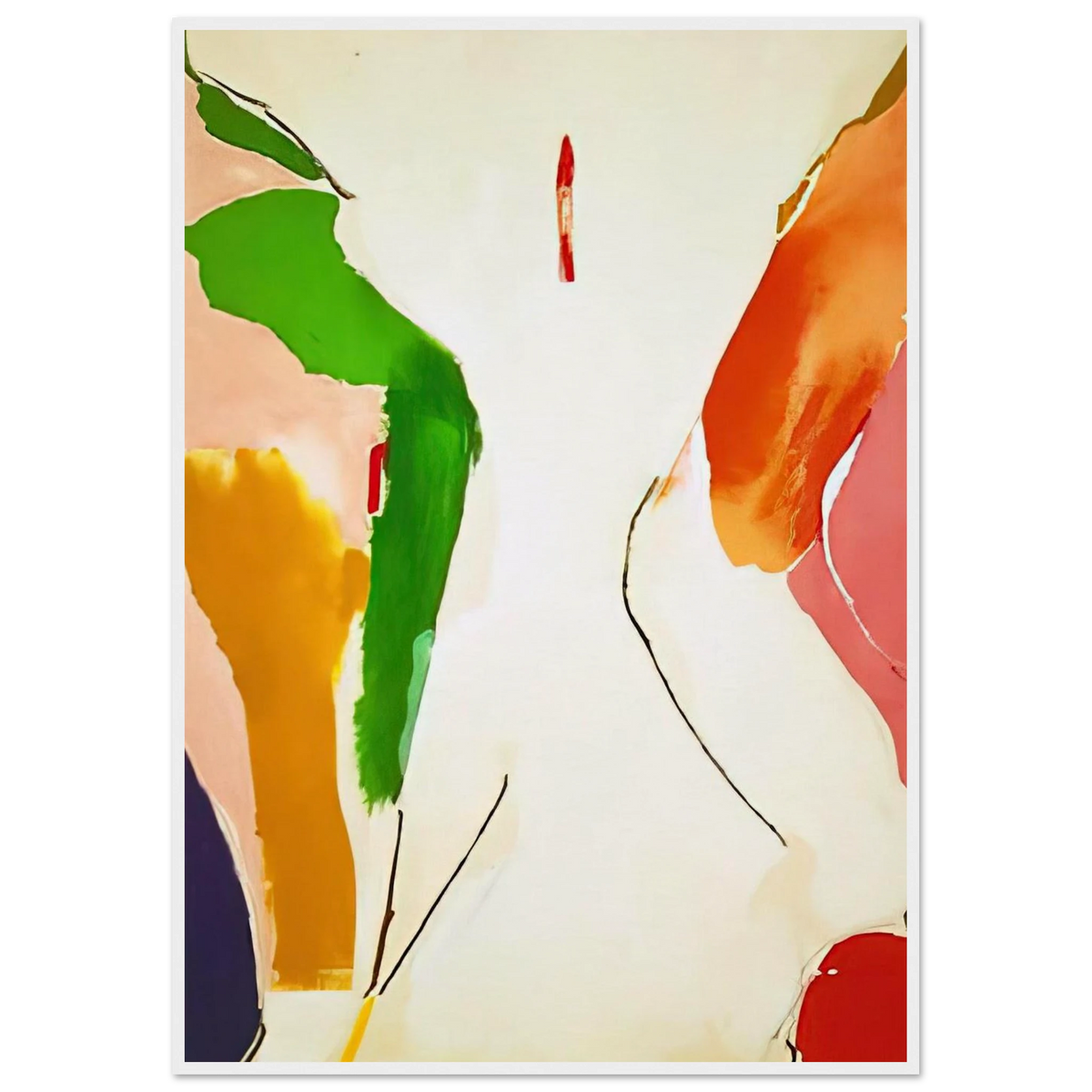 Living Edge - 1973 Framed Poster | Helen Frankenthaler Framed Prints Wall Art | Frankenthaler Helen