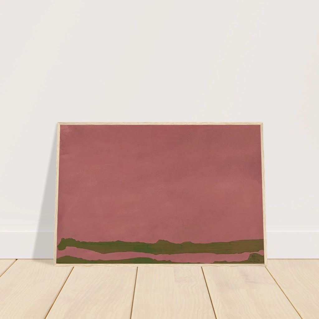 Green Likes Mauve - 1970 Framed Poster | Helen Frankenthaler Framed Prints Wall Art | Frankenthaler Helen