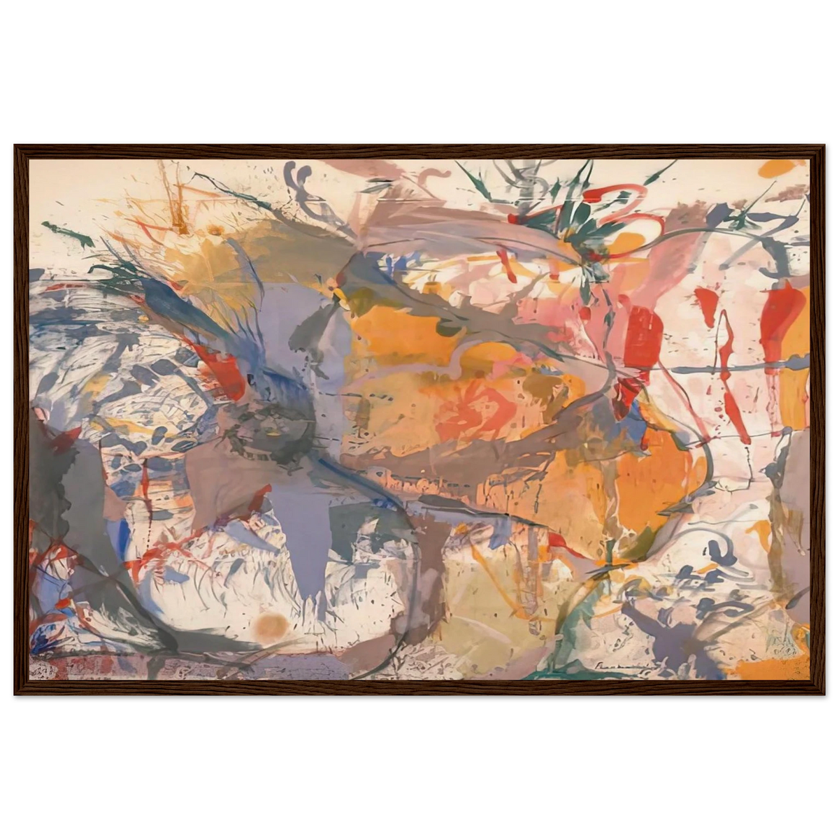 Before the Caves, 1958- Framed Poster | Helen Frankenthaler Framed Prints Wall Art | Frankenthaler Helen