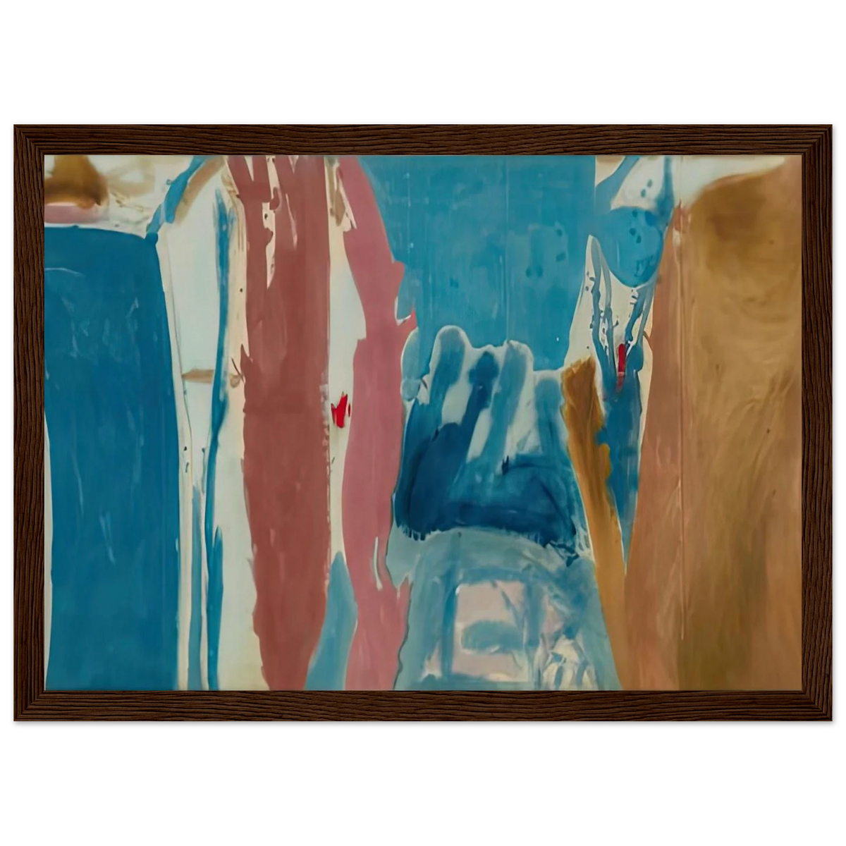 Open Wall, 1953- Framed Poster | Helen Frankenthaler Framed Prints Wall Art | Frankenthaler Helen
