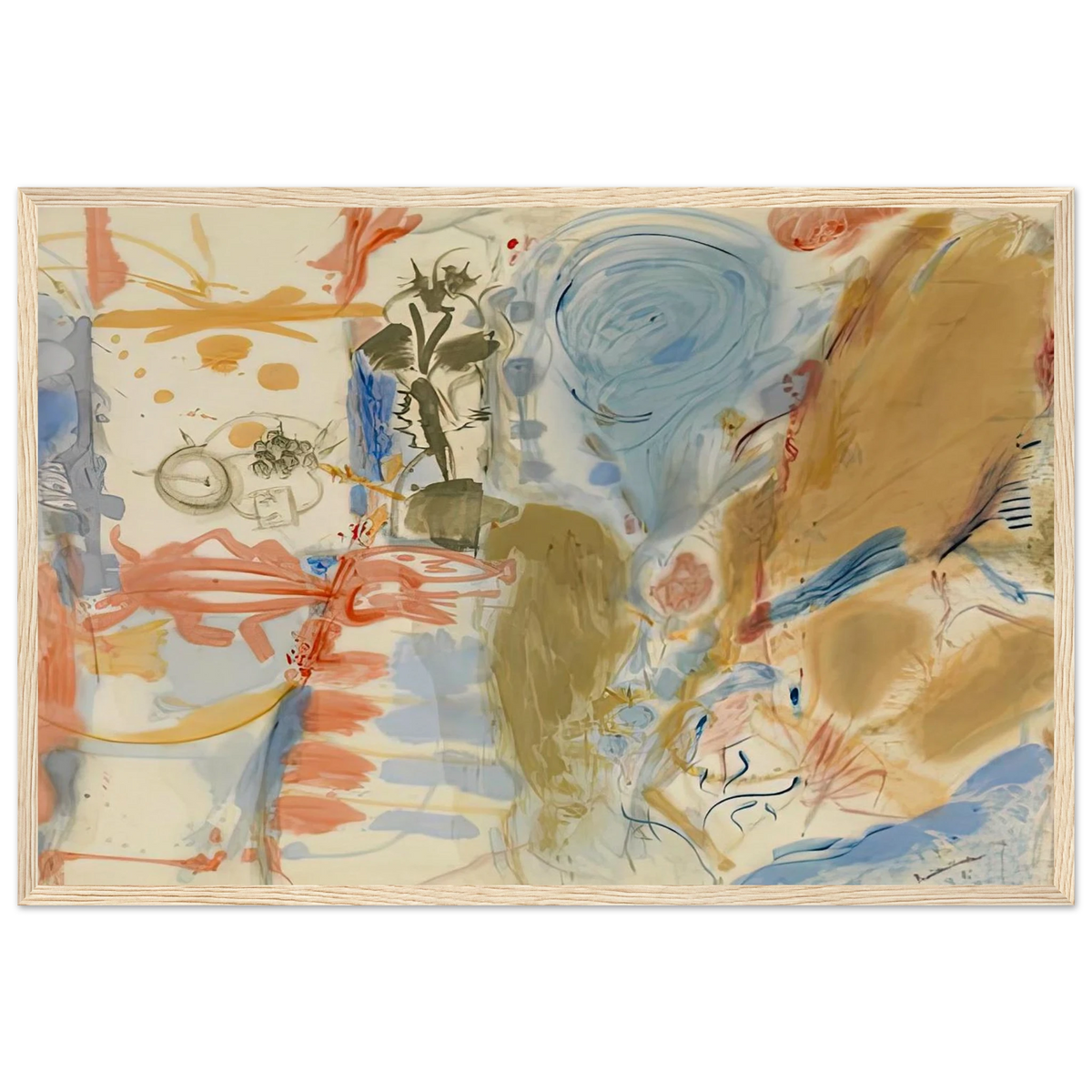 Western Dream, 1957- Framed Poster | Helen Frankenthaler Framed Prints Wall Art | Frankenthaler Helen