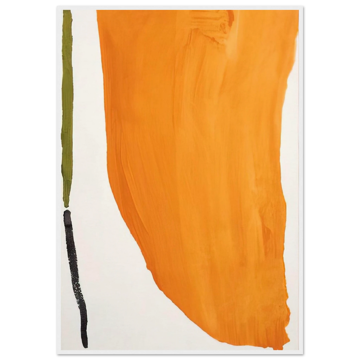 Orange Downpour - 1970 Framed Poster | Helen Frankenthaler Framed Prints Wall Art | Frankenthaler Helen