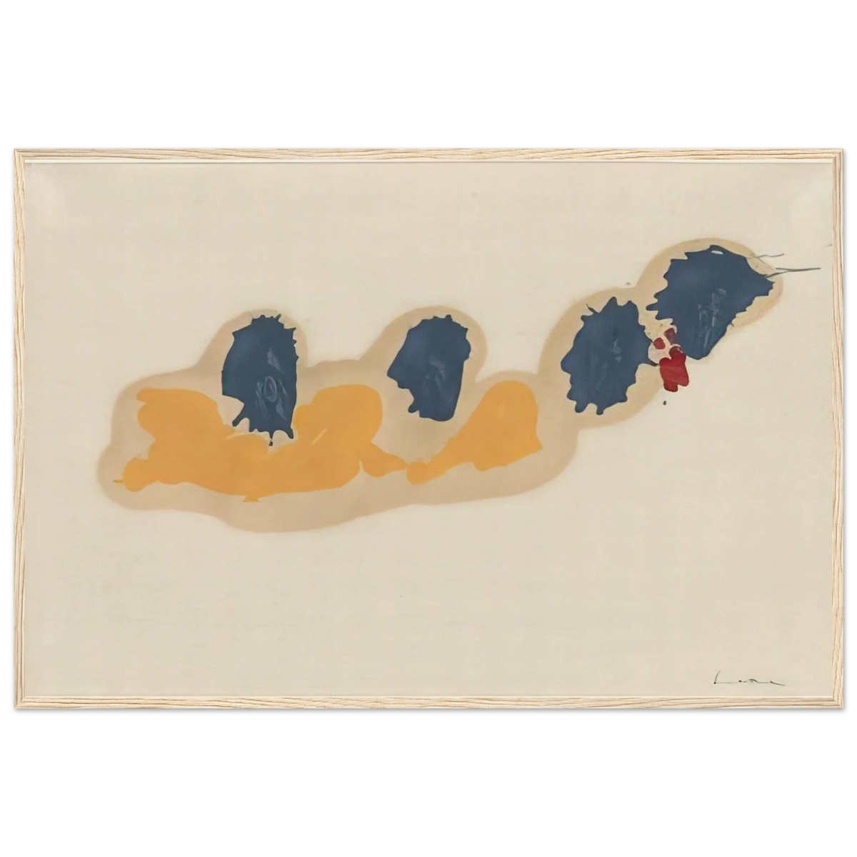 April IV - 1960 Framed Poster | Helen Frankenthaler Framed Prints Wall Art | Frankenthaler Helen
