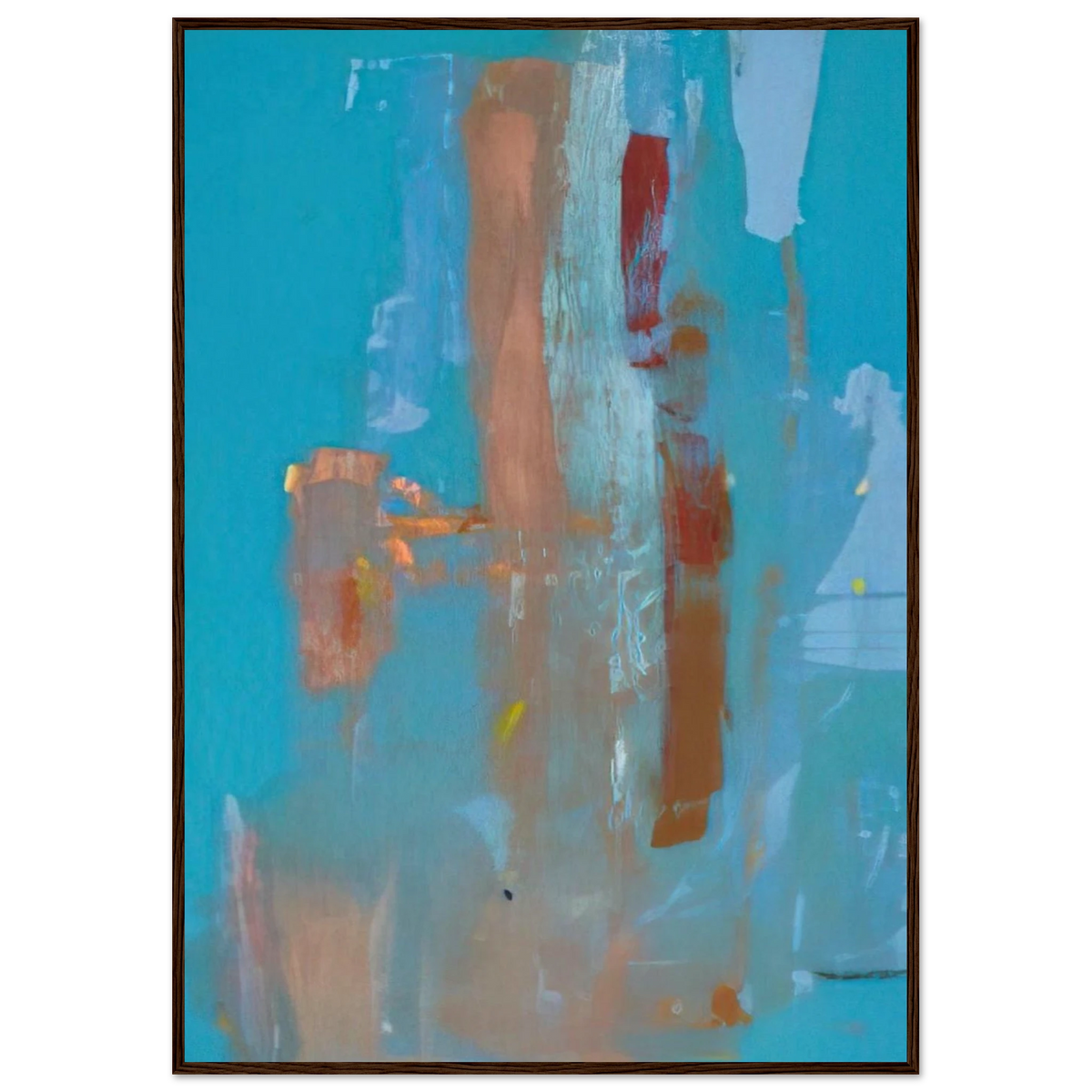 In on Blue - 1976 Framed Poster | Helen Frankenthaler Framed Prints Wall Art | Frankenthaler Helen
