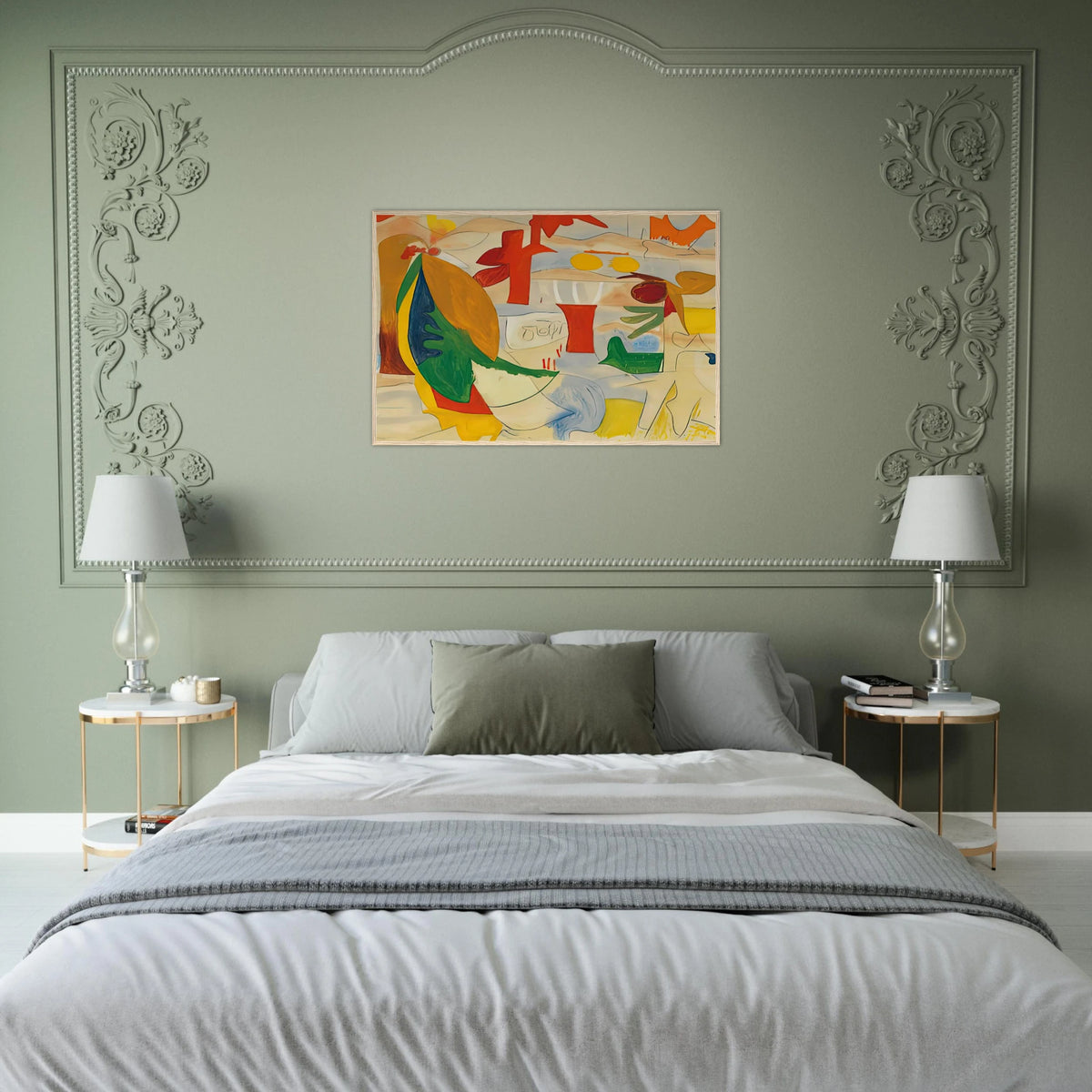 Abstract Landscape, 1951- Framed Poster | Helen Frankenthaler Framed Prints Wall Art | Frankenthaler Helen