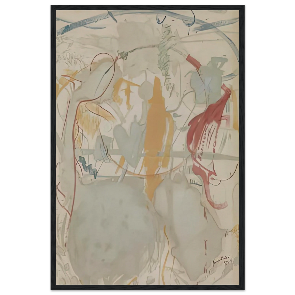 Seven Types of Ambiguity, 1957- Framed Poster | Helen Frankenthaler Framed Prints Wall Art | Frankenthaler Helen