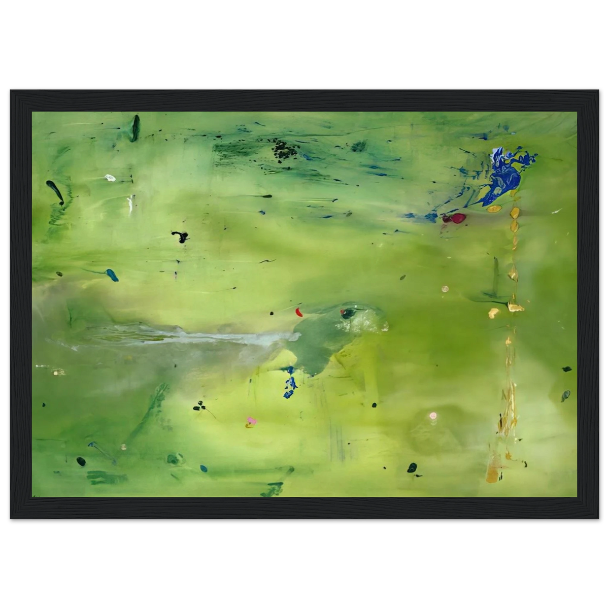 A Green Thought in a Green Shade - 1981 Framed Poster | Helen Frankenthaler Framed Prints Wall Art | Frankenthaler Helen