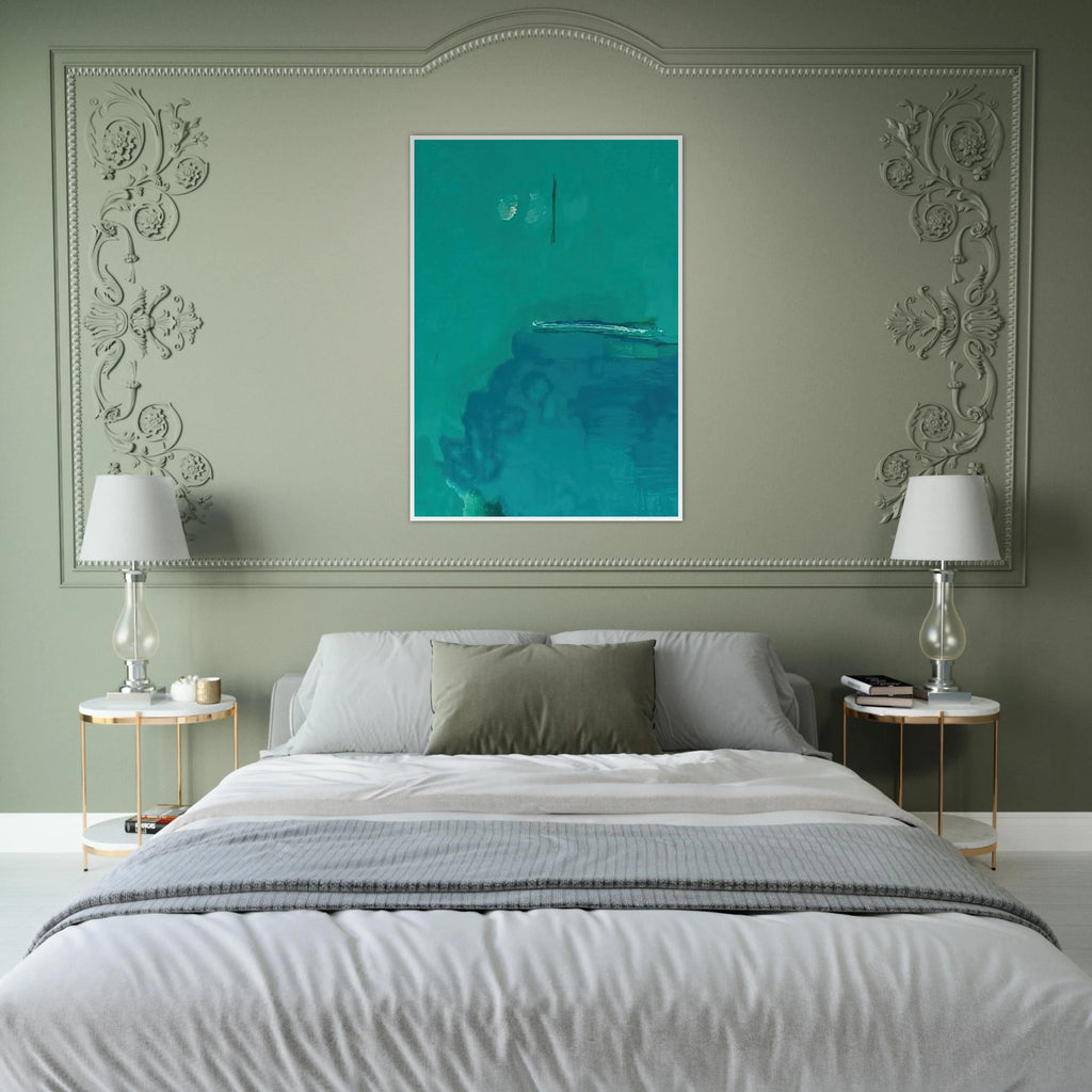 Contentment Island - 2004 Framed Poster | Helen Frankenthaler Framed Prints Wall Art | Frankenthaler Helen