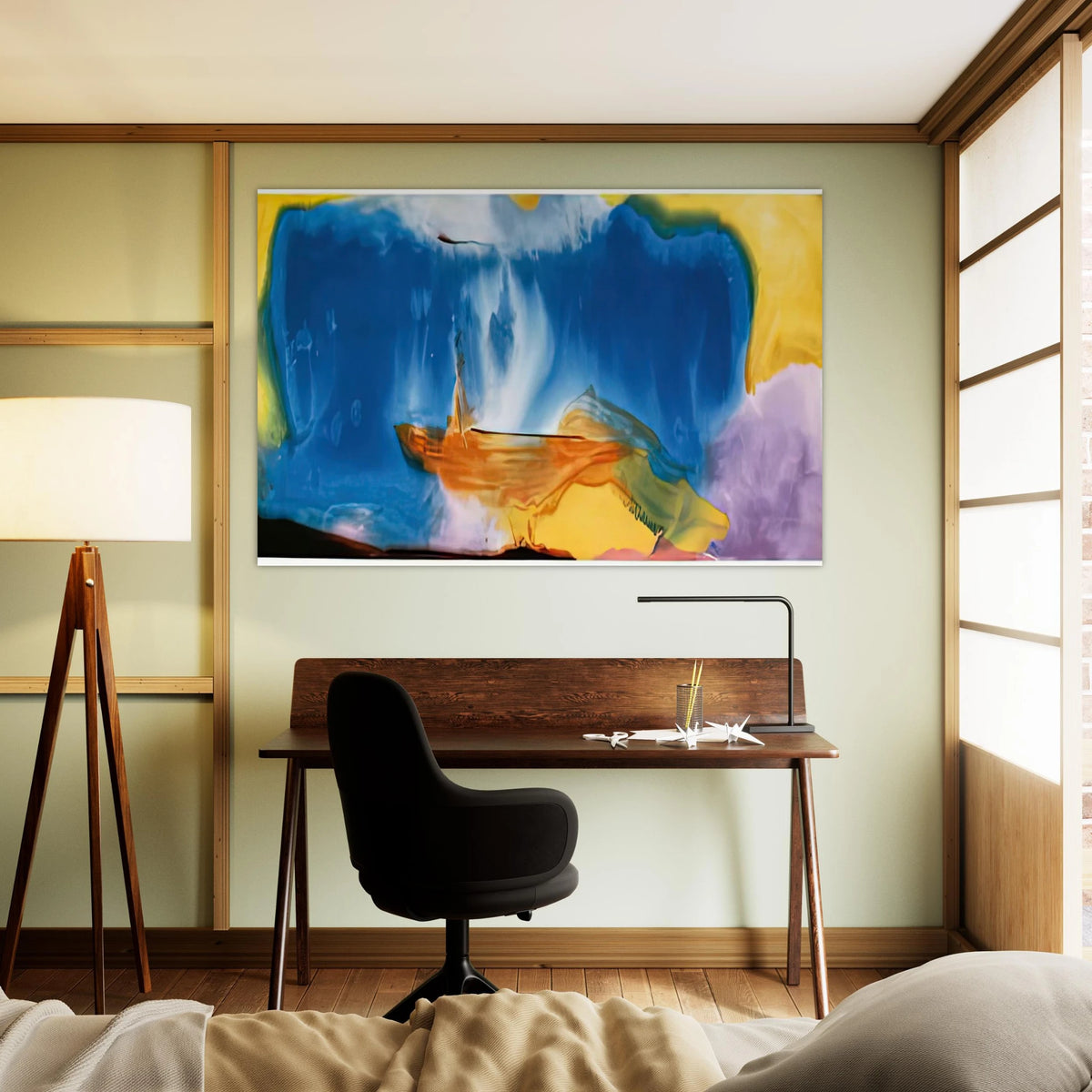 Moveable Blue, 1973- Poster | Helen Frankenthaler Poster | Frankenthaler Helen