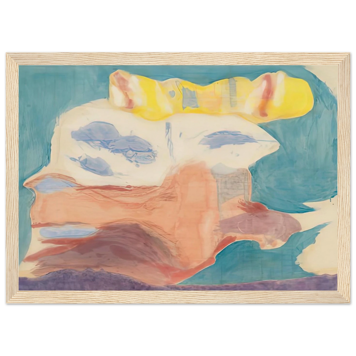 Sea Goddess, 1963- Framed Poster | Helen Frankenthaler Framed Prints Wall Art | Frankenthaler Helen