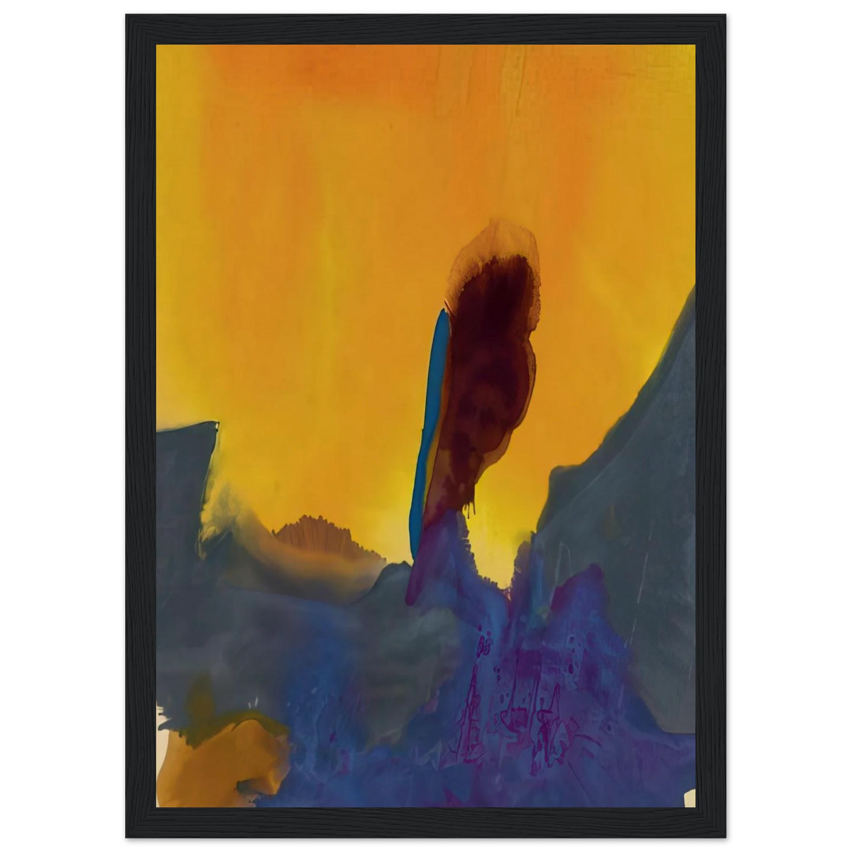 Glow II - 1968 Framed Poster | Helen Frankenthaler Framed Prints Wall Art | Frankenthaler Helen
