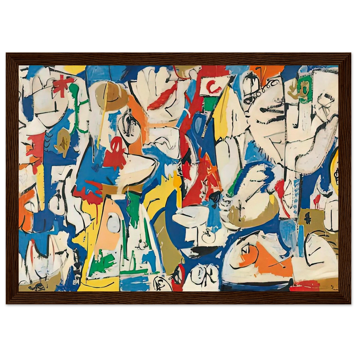 The Jugglers, 1951- Framed Poster | Helen Frankenthaler Framed Prints Wall Art | Frankenthaler Helen