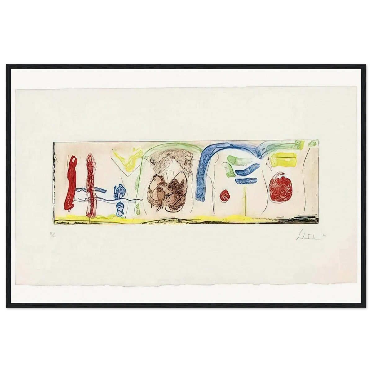 Bridges - 1996 Framed Poster | Helen Frankenthaler Framed Prints Wall Art | Frankenthaler Helen
